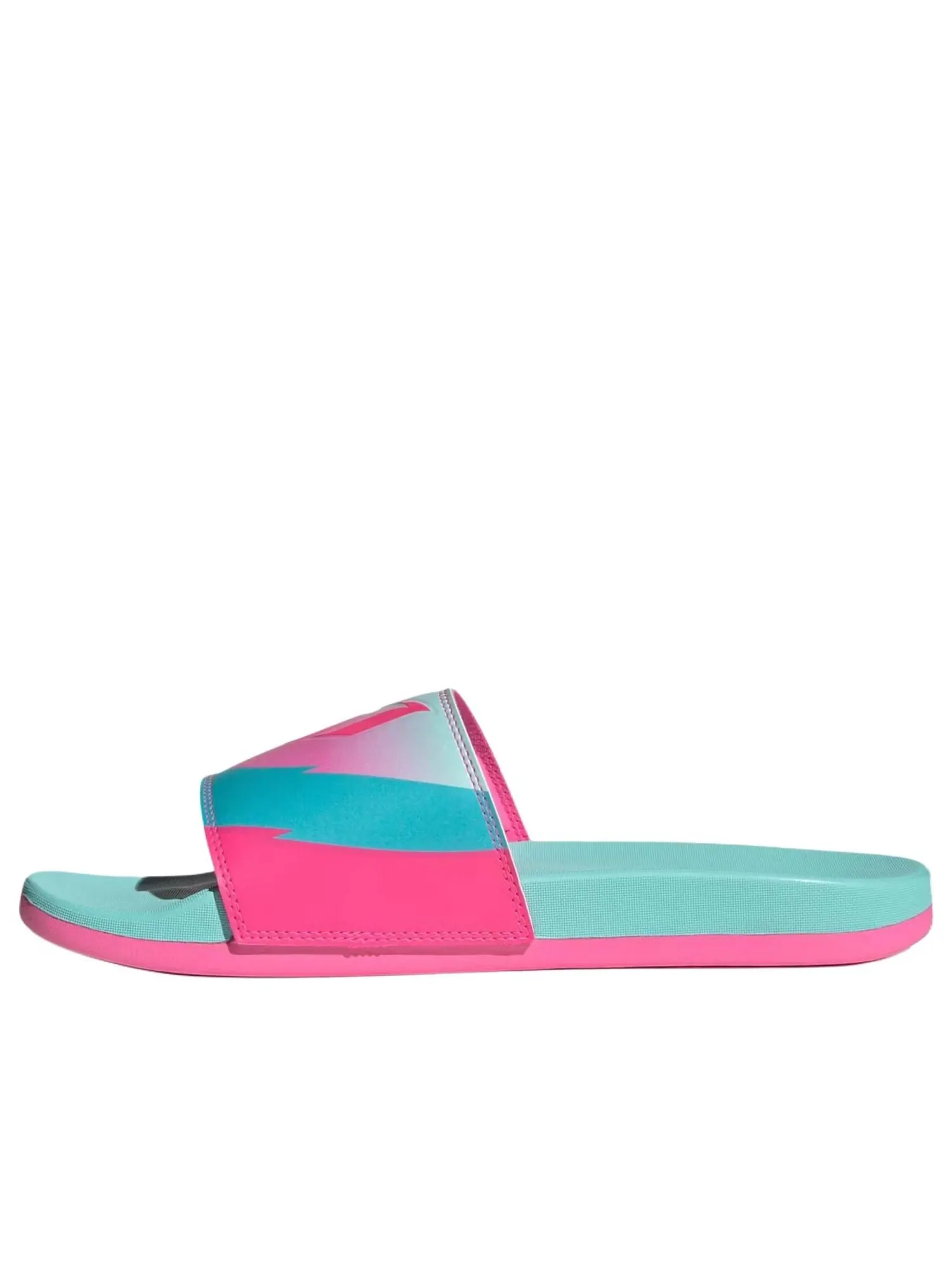 Шлепанцы Adidas adilette Comfort Slides 'Messi Miami' — изображение 2 из 5, голубой/розовый/голубой