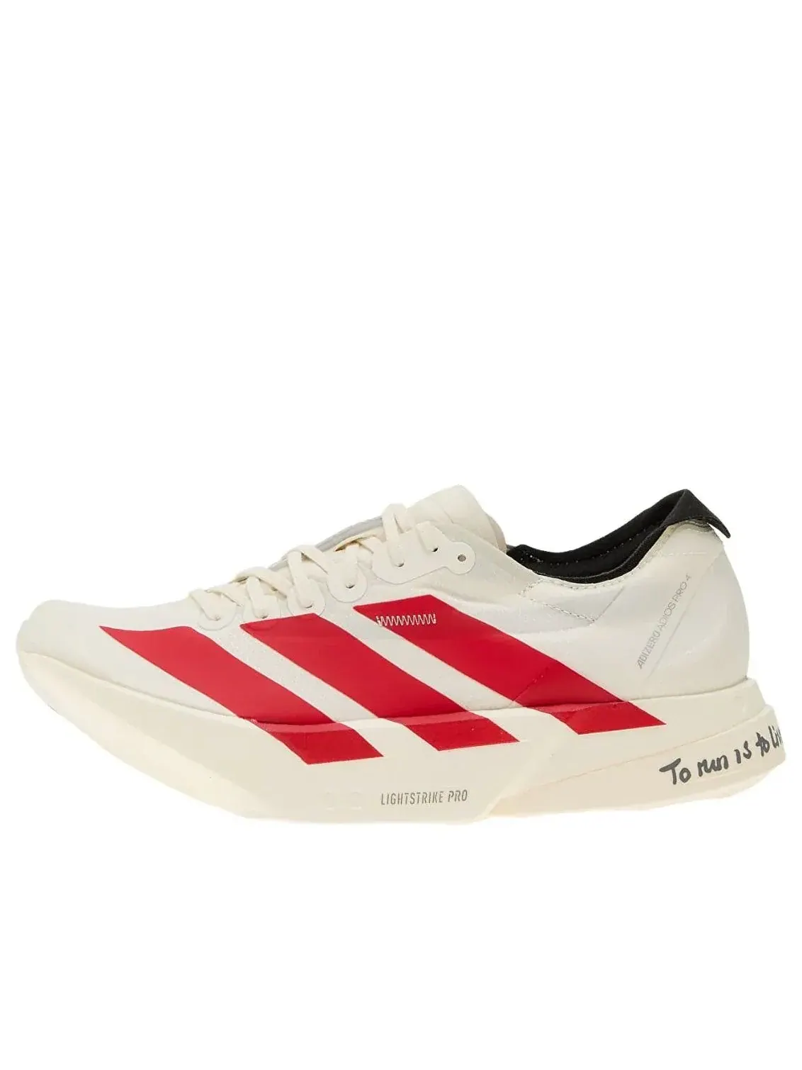 Кроссовки (WMNS) Adidas Adizero Adios Pro 4 'White Better Scarlet Black' — изображение 1 из 5, белый