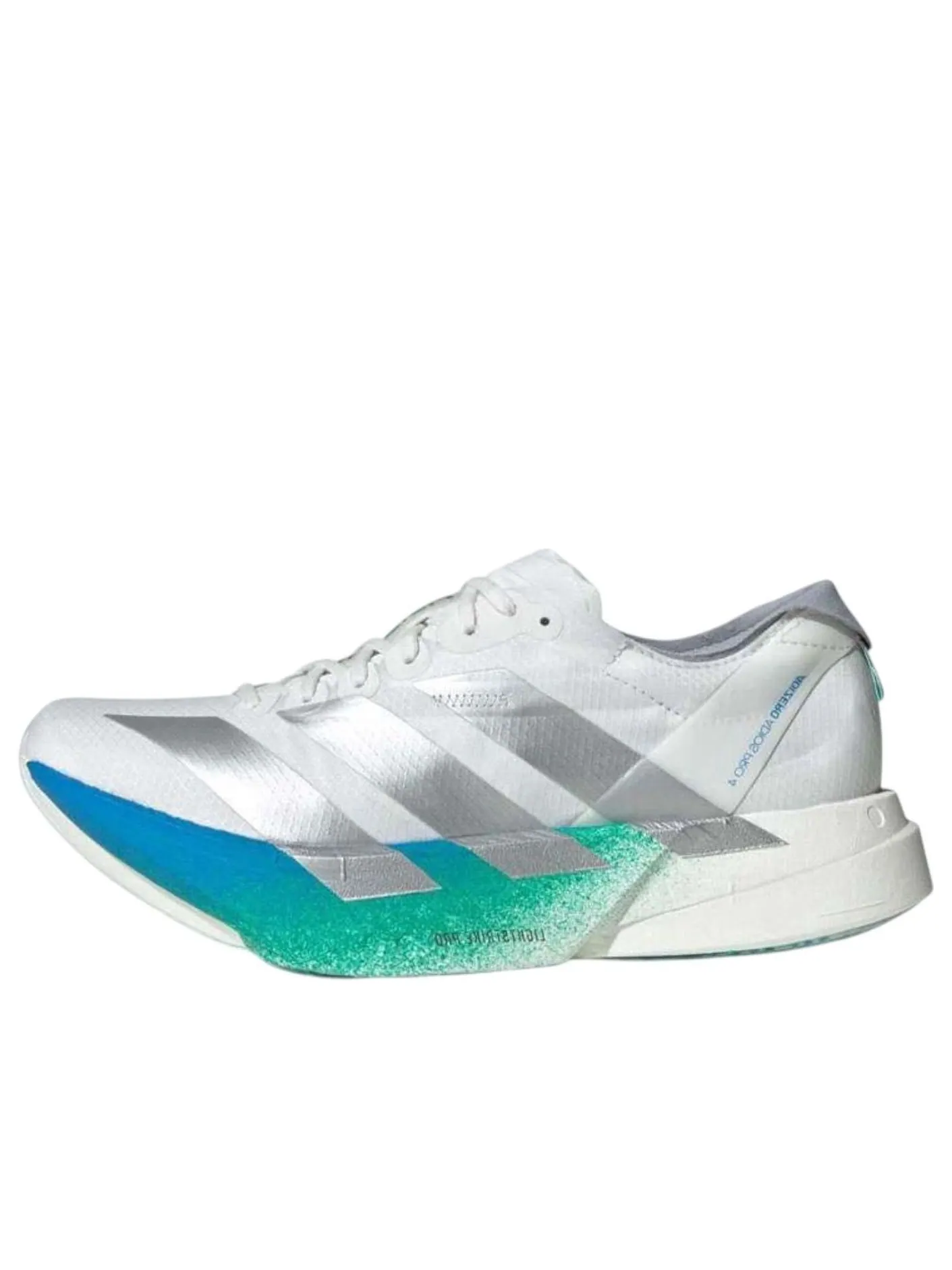 (WMNS) Adidas Adizero Adios Pro 4 'Crystal White Matte Silver Glory Green' — изображение 1 из 6