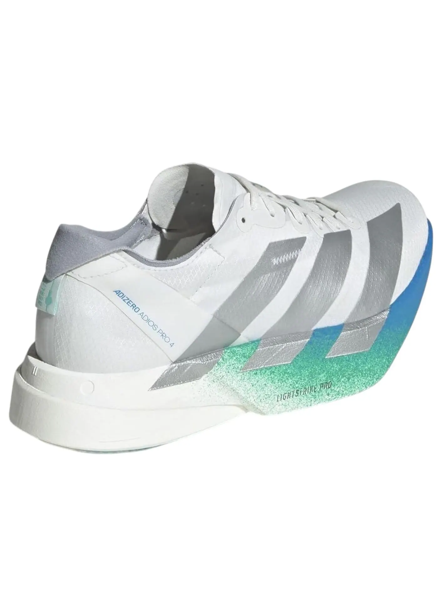 (WMNS) Adidas Adizero Adios Pro 4 'Crystal White Matte Silver Glory Green' — изображение 3 из 6
