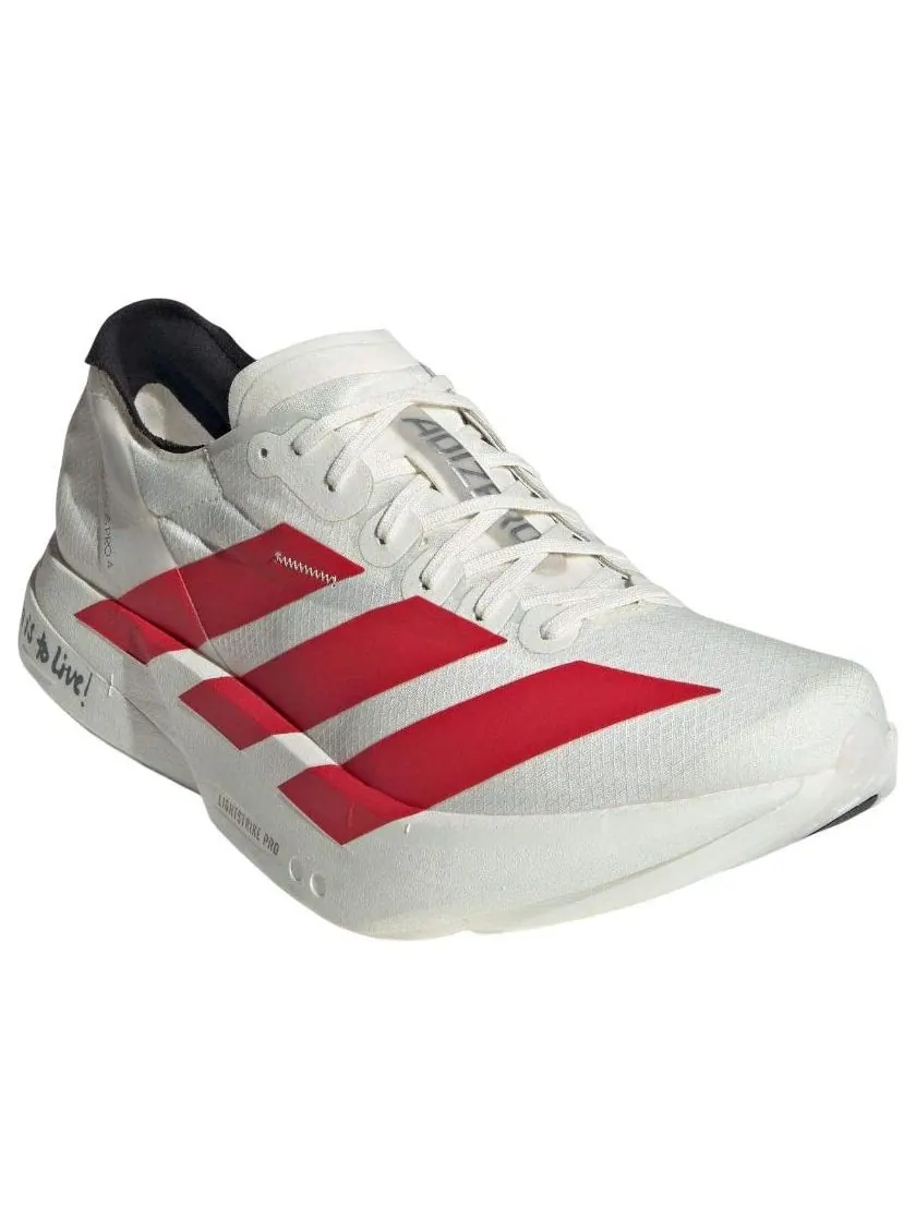 Кроссовки adidas Adizero Adios Pro 4 'White Red' — изображение 3 из 6, белый