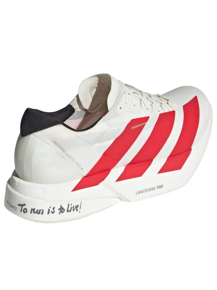 Кроссовки adidas Adizero Adios Pro 4 'White Red' — изображение 4 из 6, белый