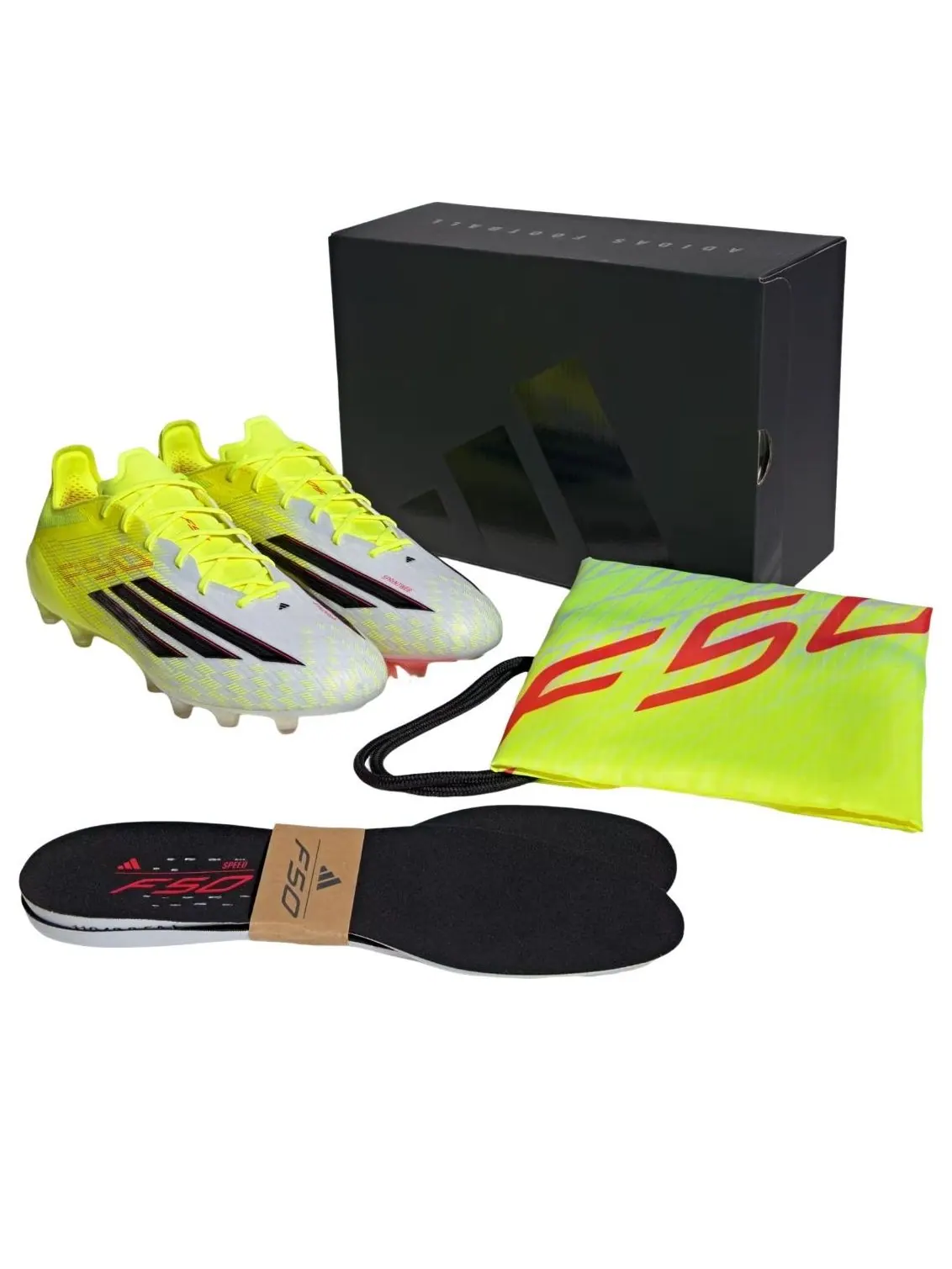 Adidas F50 Elite AG 'Team Solar Yellow' — изображение 5 из 5, желтый/черный/красный