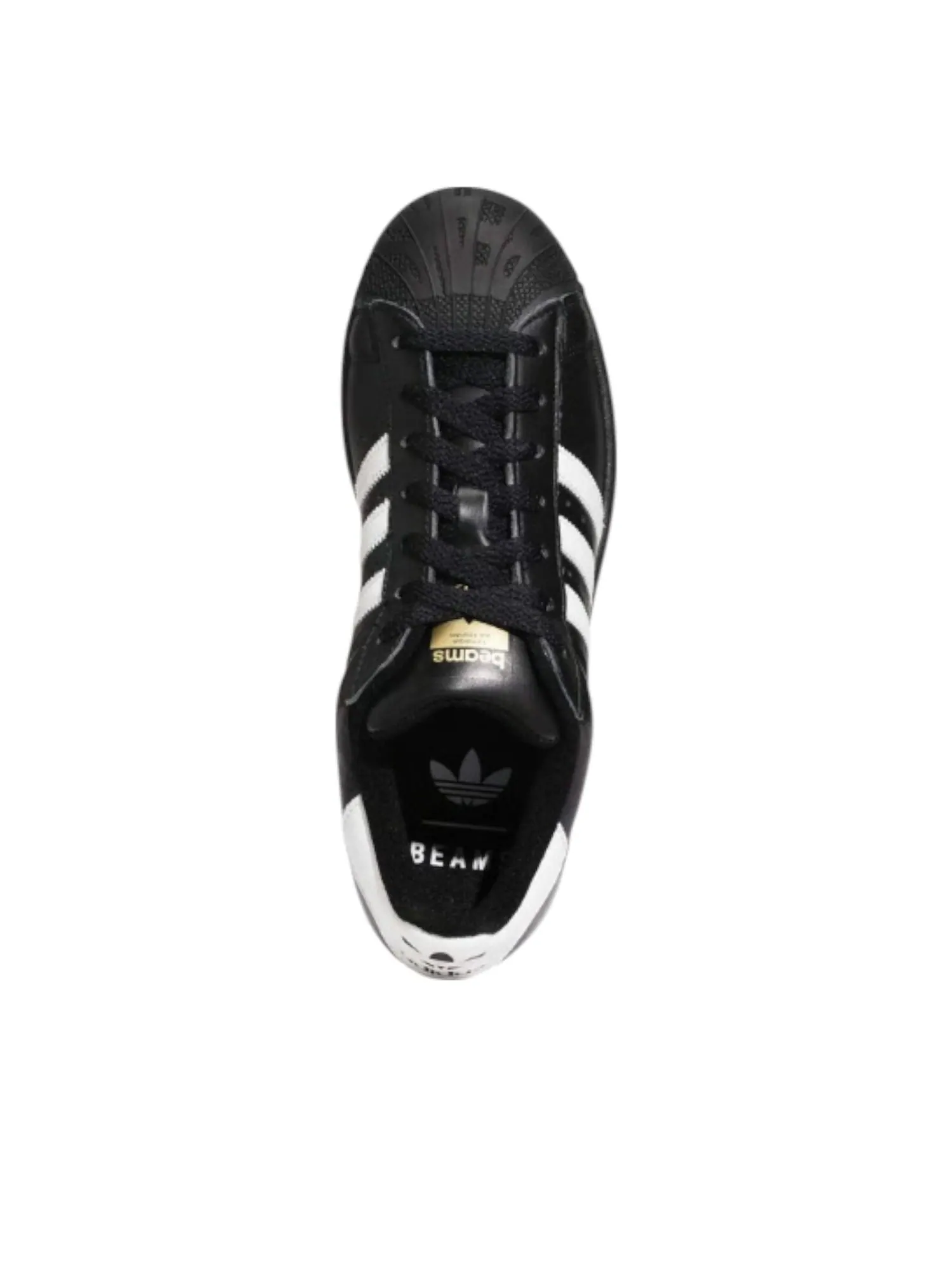 Кроссовки adidas x BEAMS Originals Superstar 'Core Black White-Gold' — изображение 4 из 5, черный