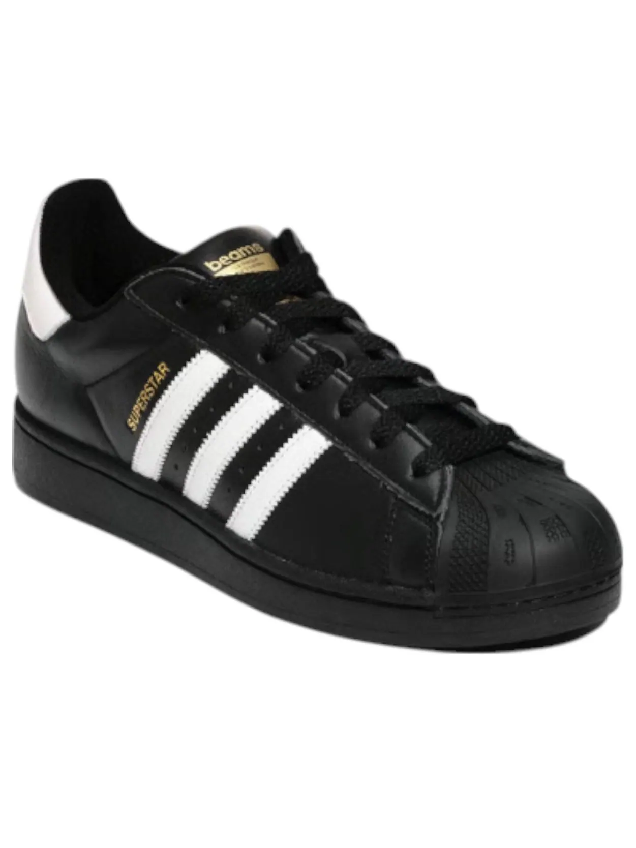 Adidas x BEAMS Originals Superstar 'Core Black White-Gold' — изображение 3 из 5, черный/белый-золотистый