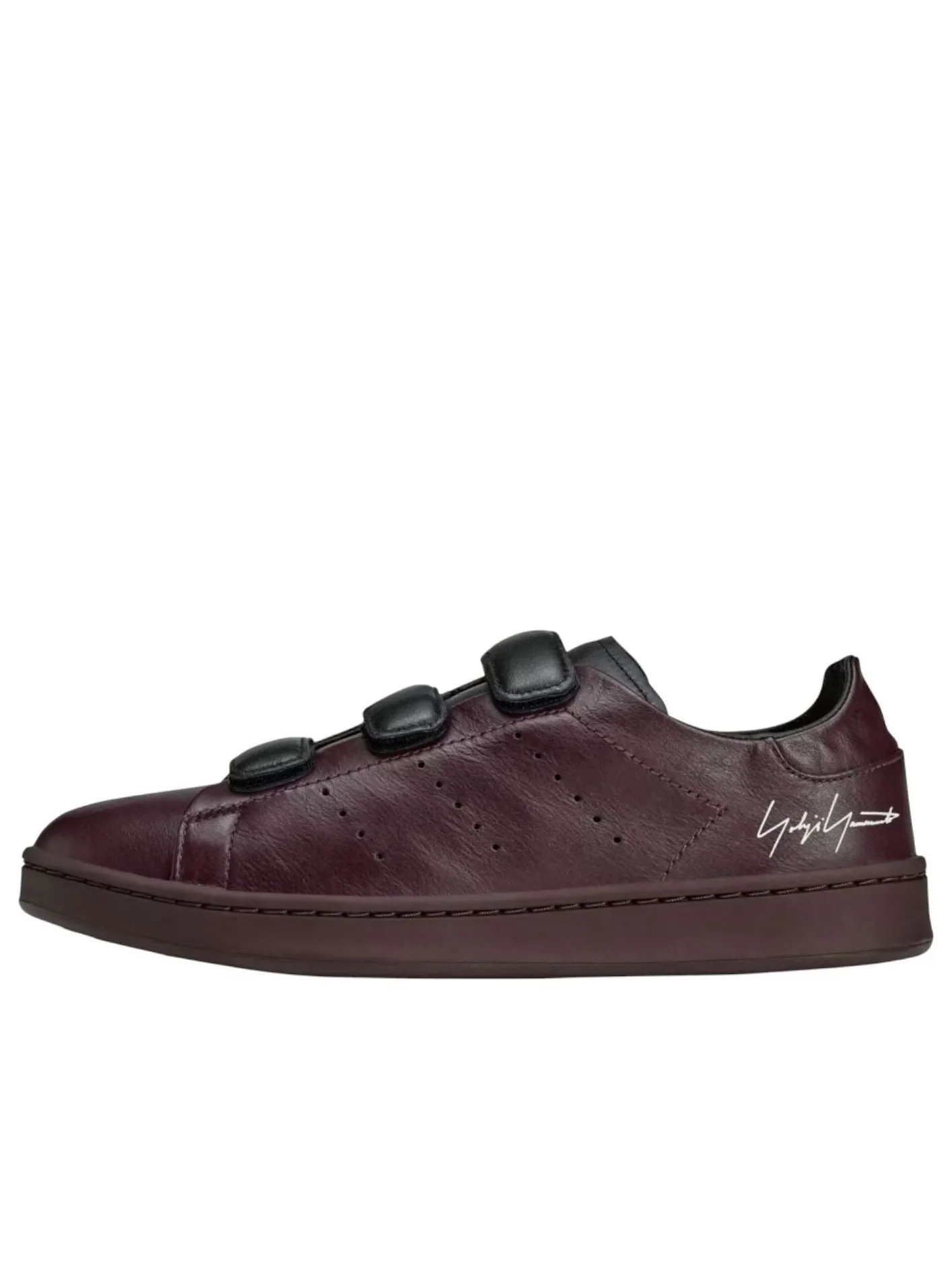 Кроссовки adidas Y-3 Stan Smith Hook-And-Loop 'Shadow Maroon Black' — изображение 1 из 6, бордовый