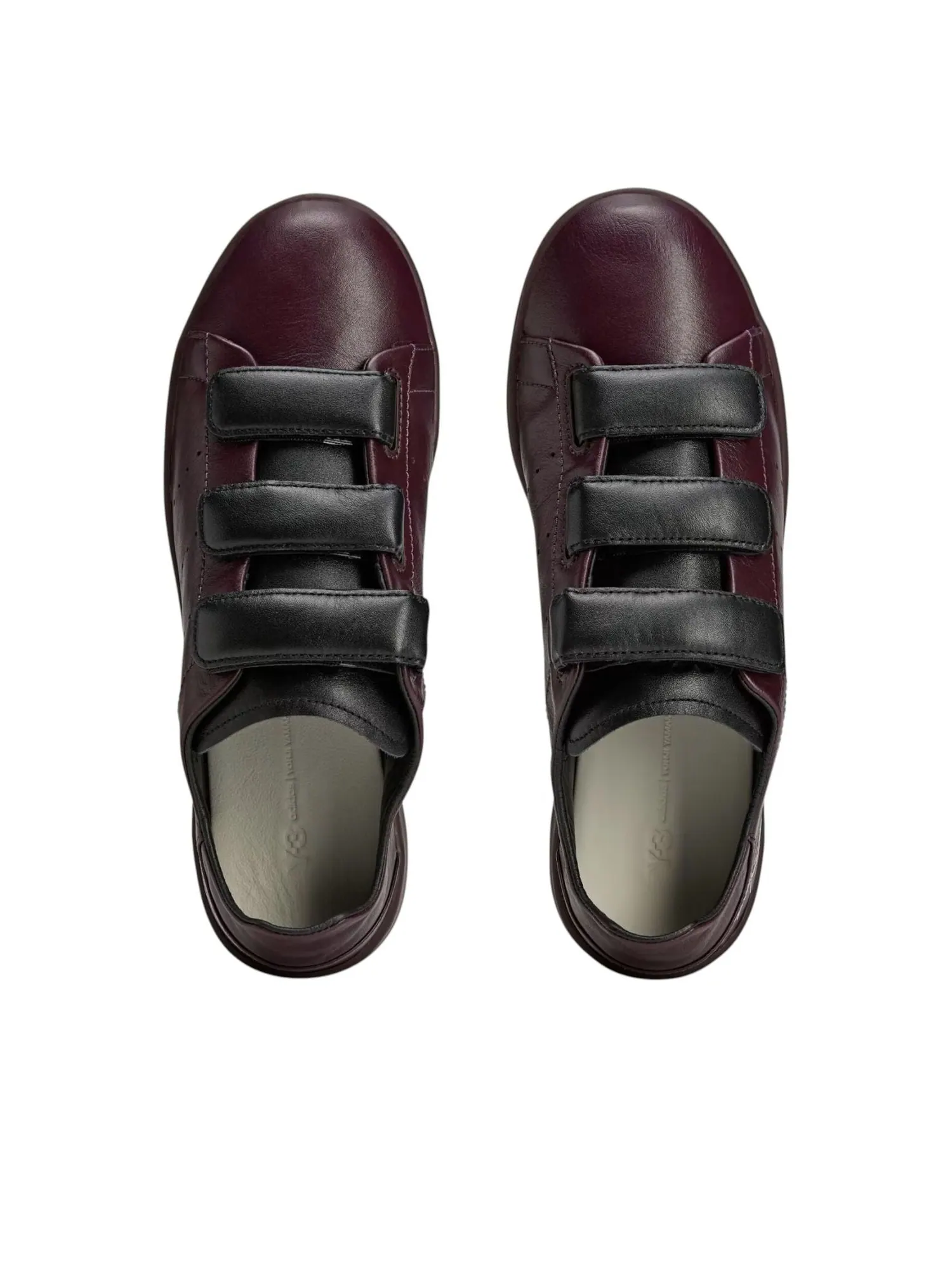 Кроссовки adidas Y-3 Stan Smith Hook-And-Loop 'Shadow Maroon Black' — изображение 3 из 6, бордовый