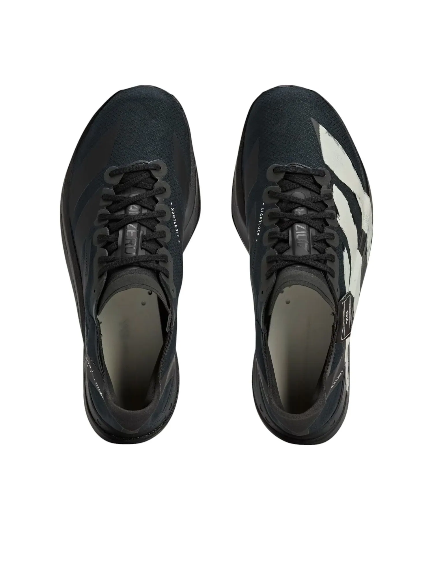 Adidas Y-3 Adizero Adios Pro 4 'Black Off White' — изображение 3 из 6, черный/черный/белый