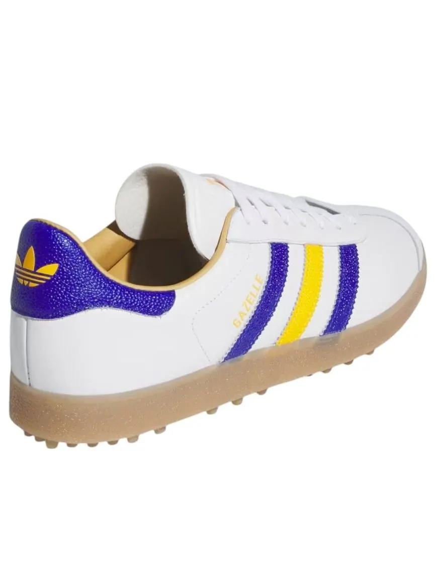 Adidas Gazelle Golf LE 'Cloud White Lucid Blue Yellow' — изображение 3 из 5, белый/синий/желтый