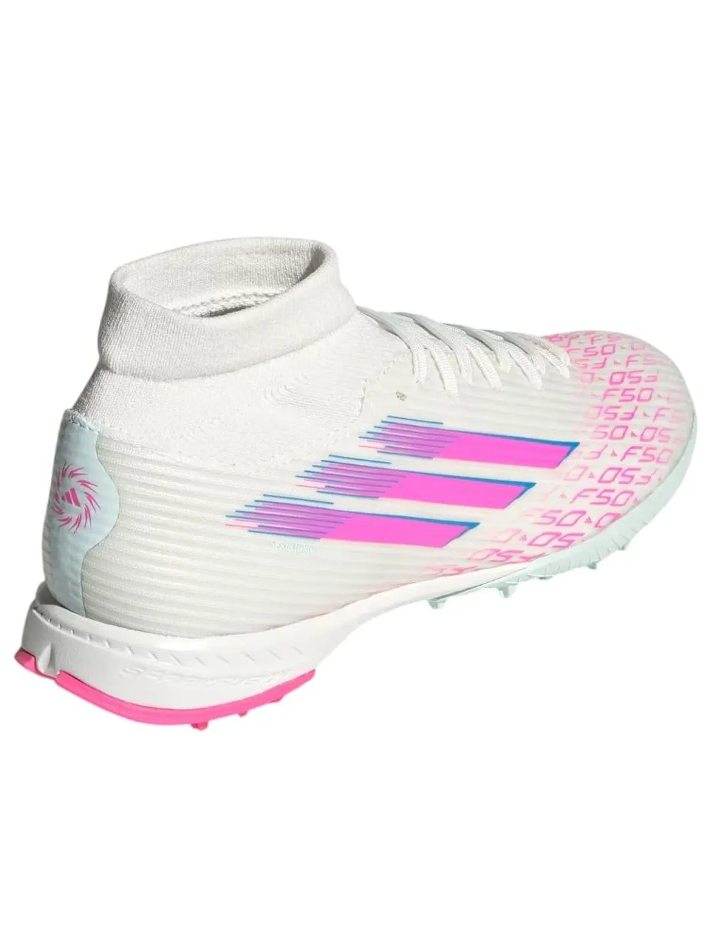 (WMNS) Adidas Adizero F50 League TF 'Sparkfusion Pack' — изображение 6 из 6, белый/розовый/белый