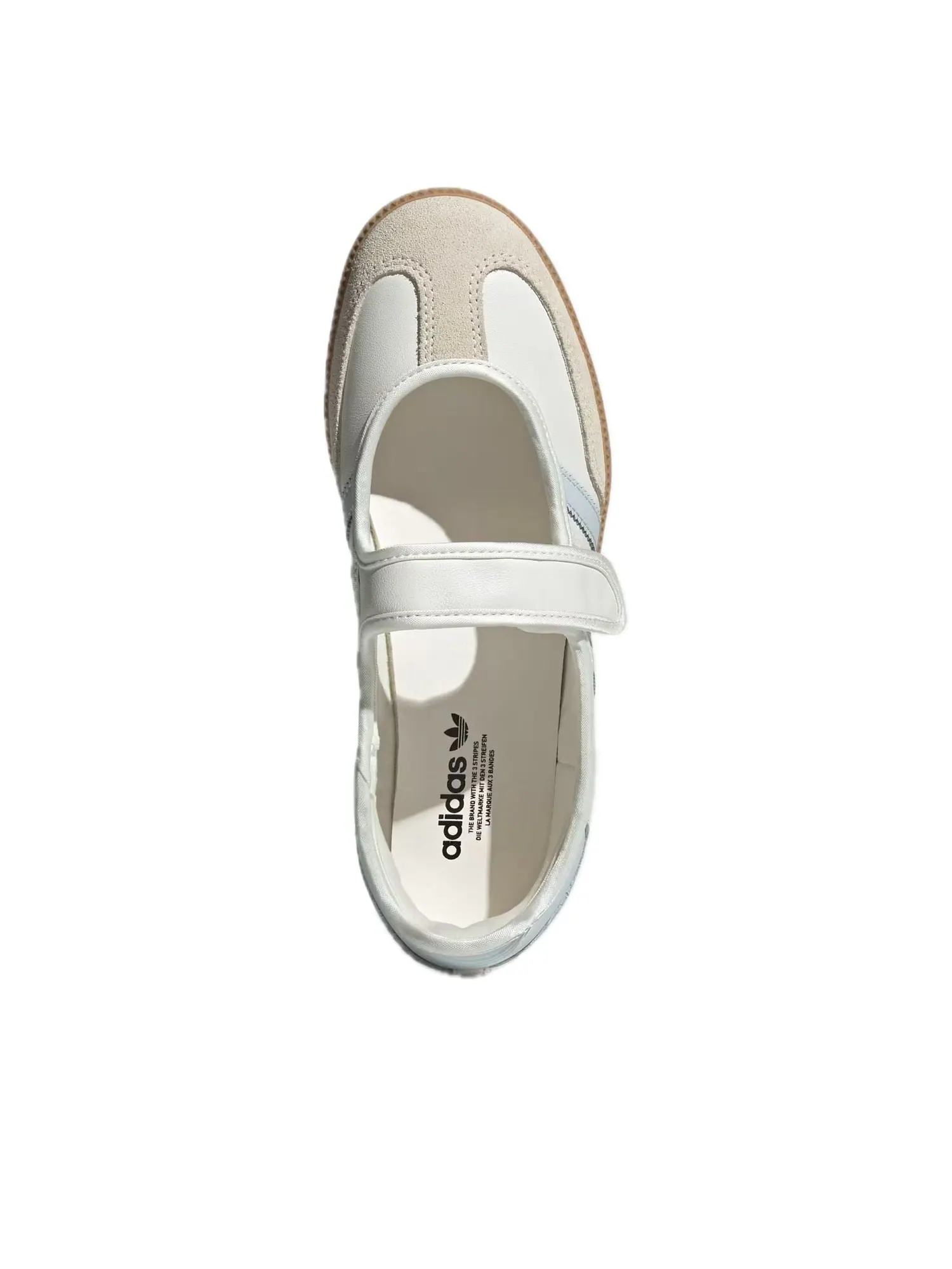 Кроссовки (WMNS) adidas Samba Jane 'Cloud White Halo Blue Gum' — изображение 3 из 5, белый