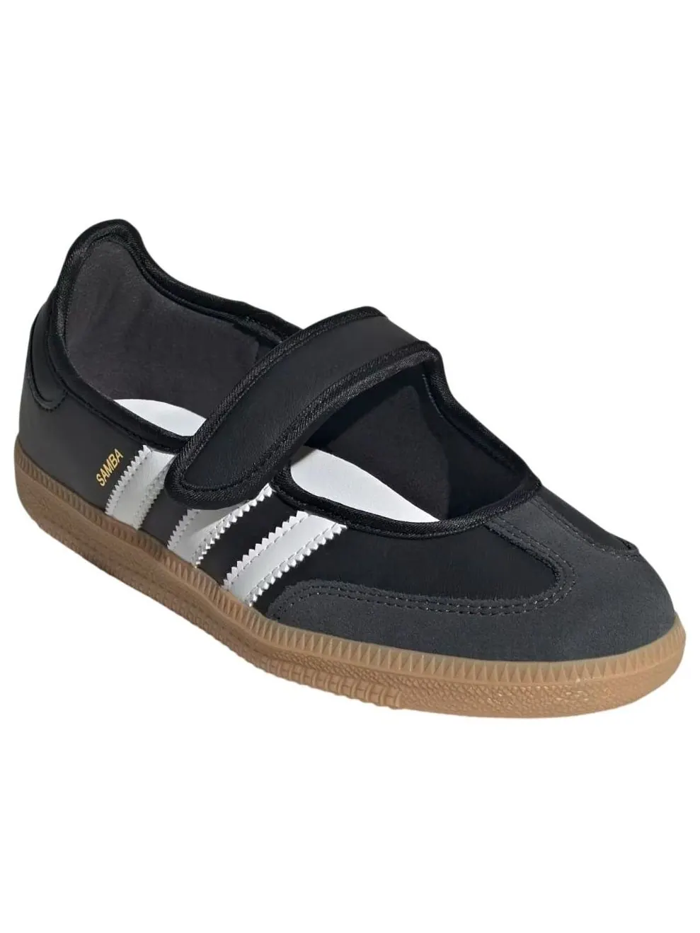 (GS) Adidas Samba Jane 'Black White Gum' — изображение 4 из 5, черный/белый