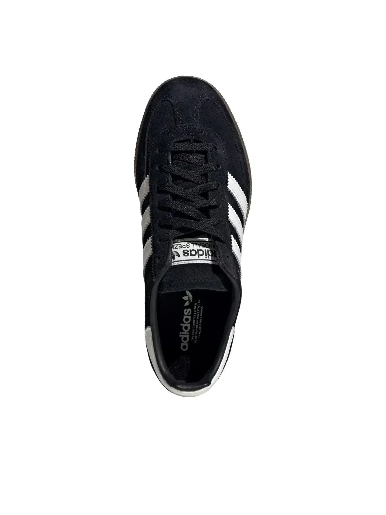 Кроссовки Adidas Handball Spezial Bold 'Black White Gum' JR7438 — изображение 2 из 5, черный