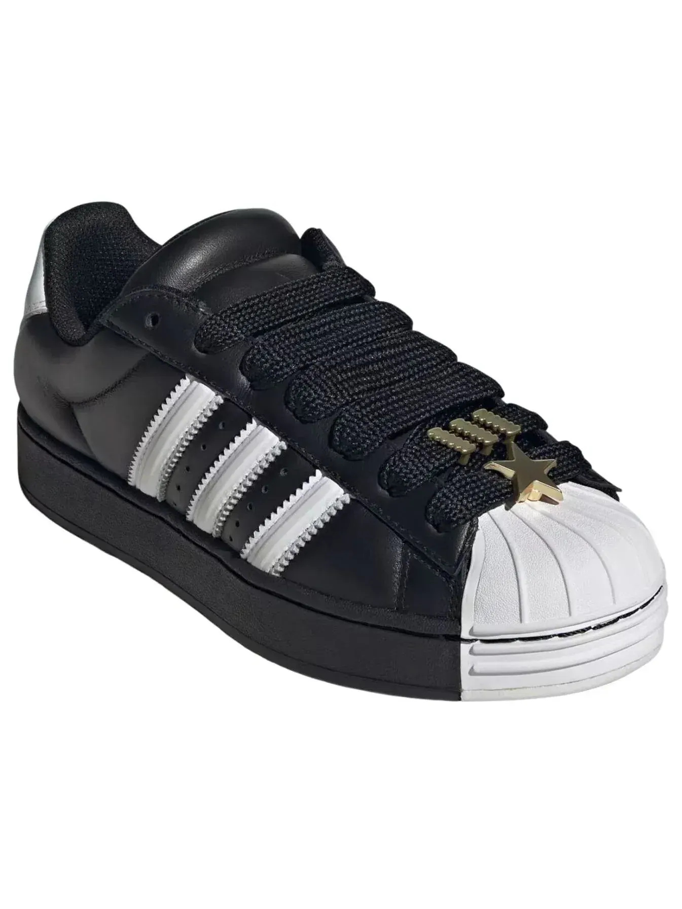 Кроссовки Adidas Superstar 'Core Black Cloud White' JR7444 — изображение 2 из 6, черный