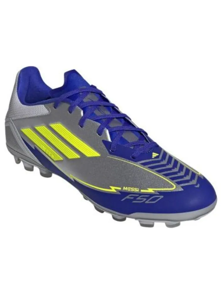 Кроссовки adidas F50 League Messi 2G/3G AG 'Silver Blue' — изображение 3 из 4, серебряный