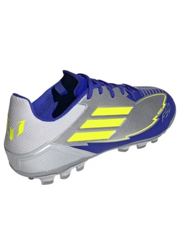 Кроссовки adidas F50 League Messi 2G/3G AG 'Silver Blue' — изображение 4 из 4, серебряный