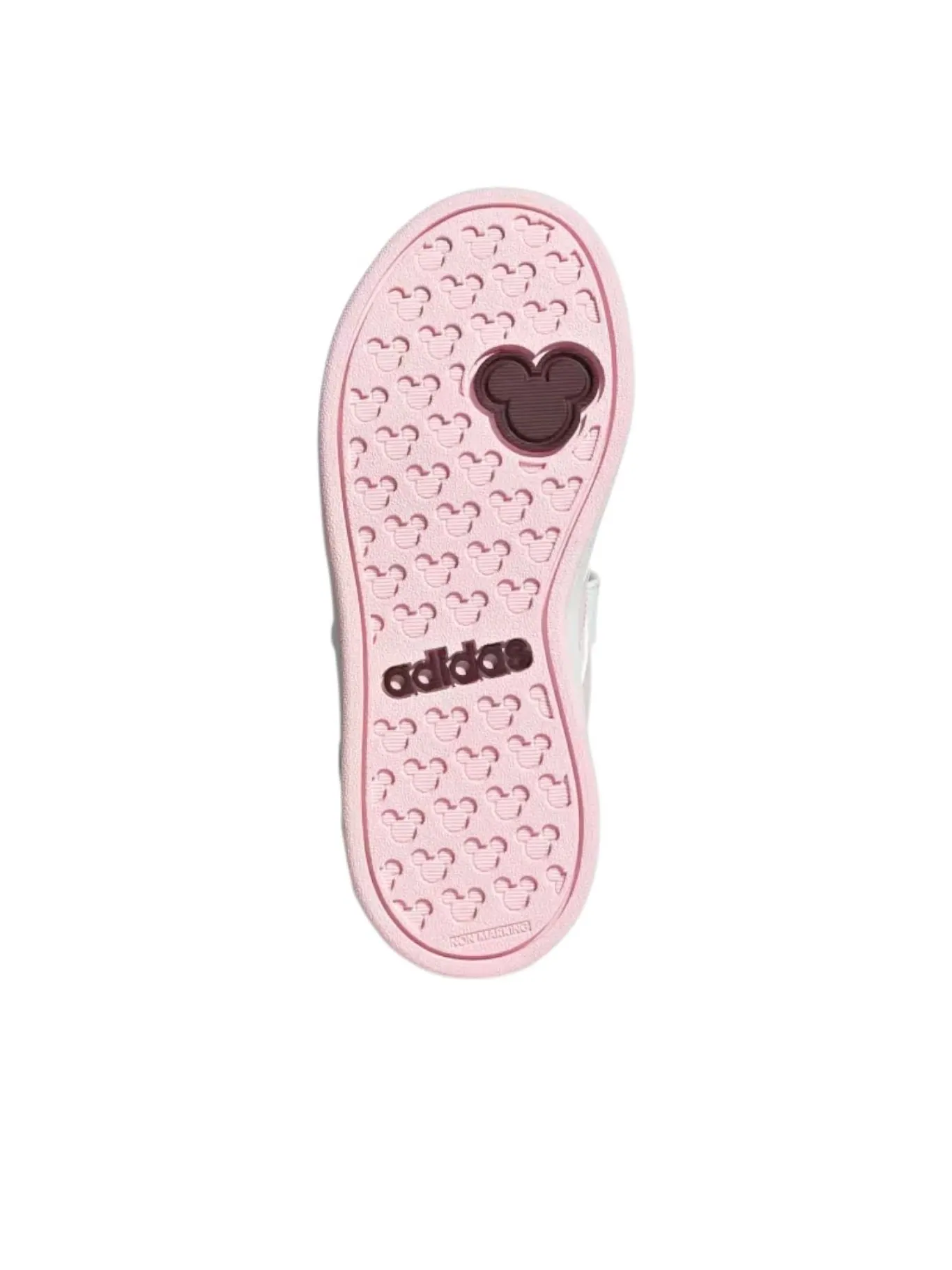 Кроссовки (GS) adidas x Disney Minnie Mouse Grand Court 'Cloud White Clear Pink' — изображение 4 из 6, белый