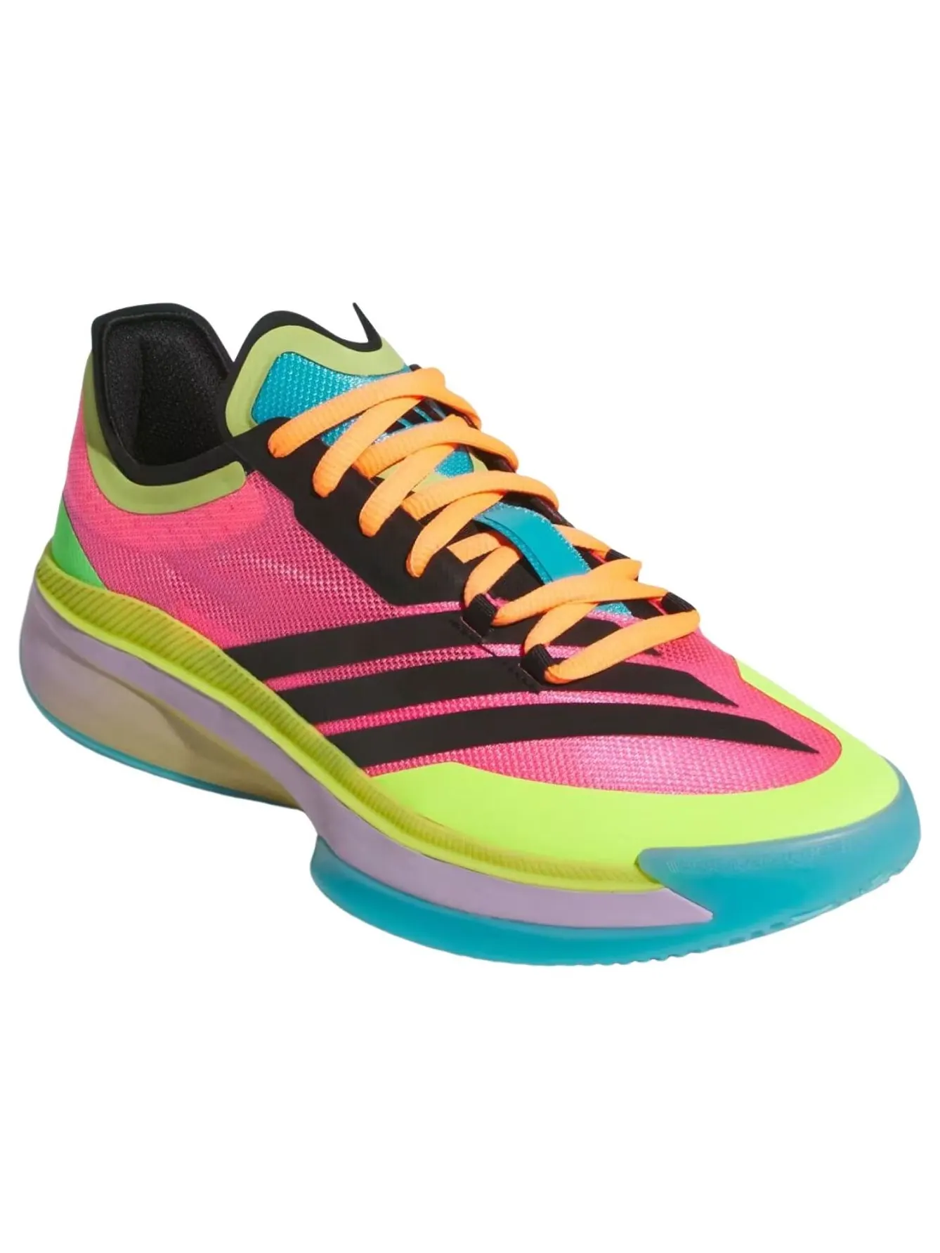 Adidas Adizero Select 3.0 Low 'Lucid Pink Preloved Lime' — изображение 2 из 6, розовый