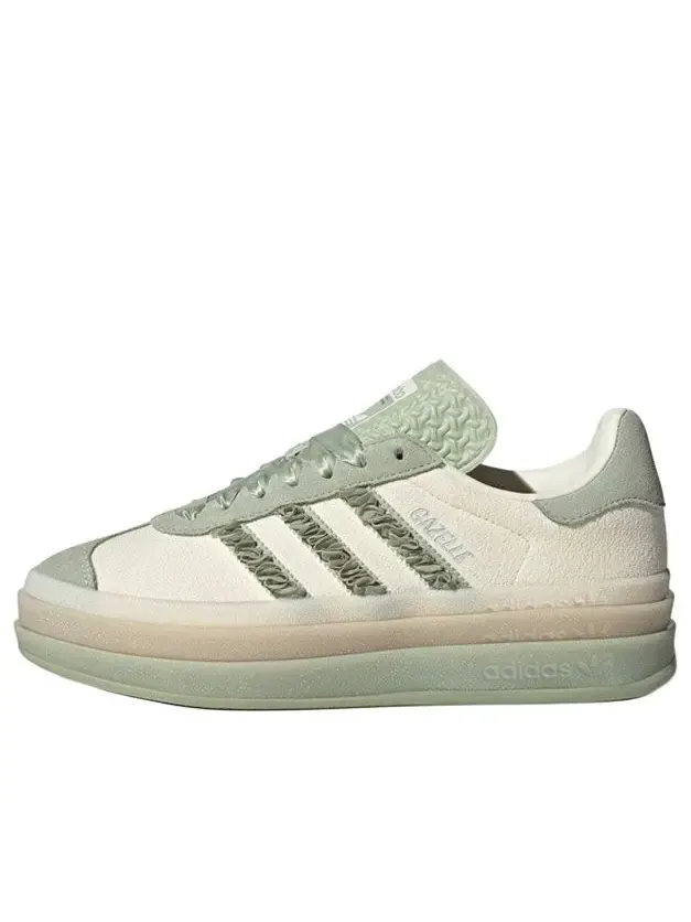 Кроссовки (WMNS) adidas Gazelle Bold 'Halo Green Ruffle' — изображение 1 из 5, зеленый