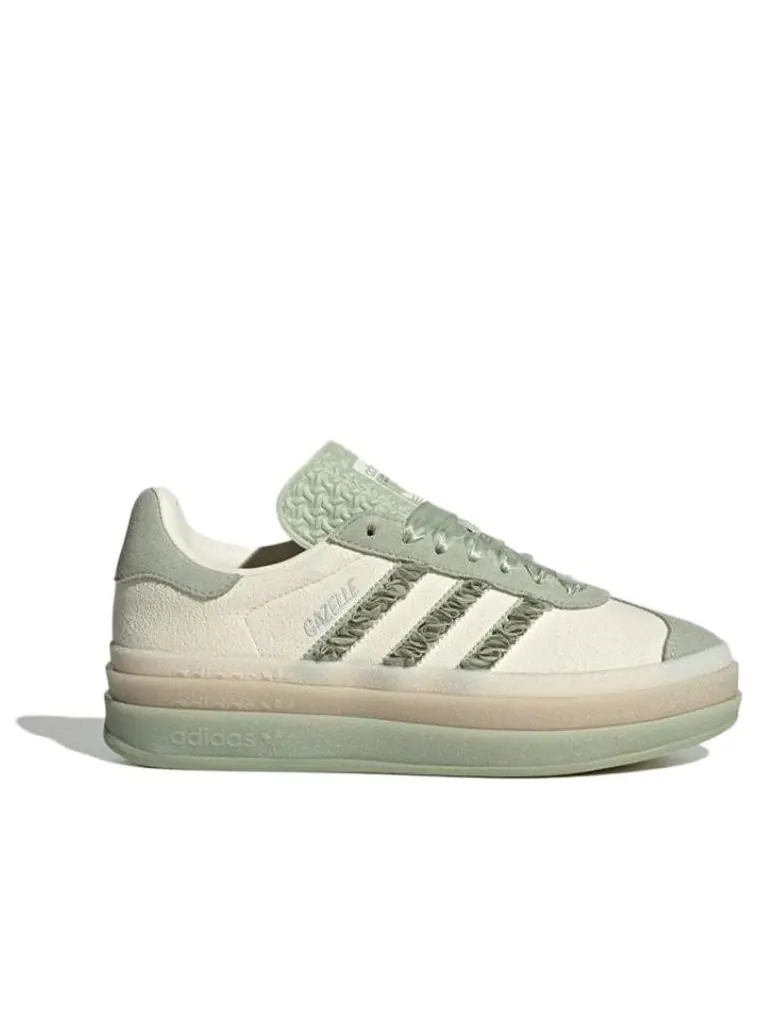 Кроссовки (WMNS) adidas Gazelle Bold 'Halo Green Ruffle' — изображение 2 из 5, зеленый