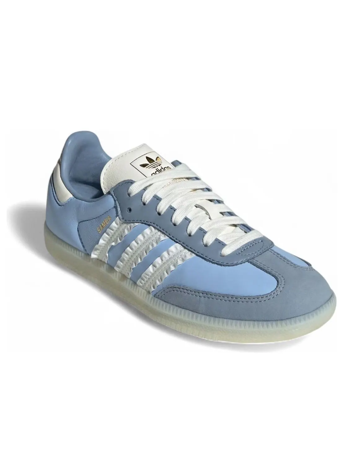 Кроссовки (WMNS) adidas Samba 'Ruffle Stripes Pack Clear Sky' — изображение 3 из 6, синий