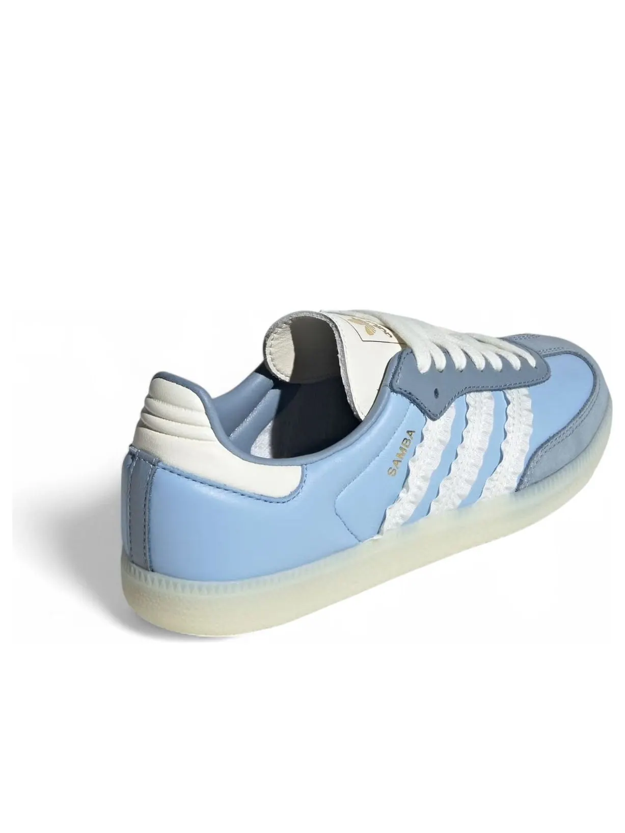 Кроссовки (WMNS) adidas Samba 'Ruffle Stripes Pack Clear Sky' — изображение 4 из 6, синий