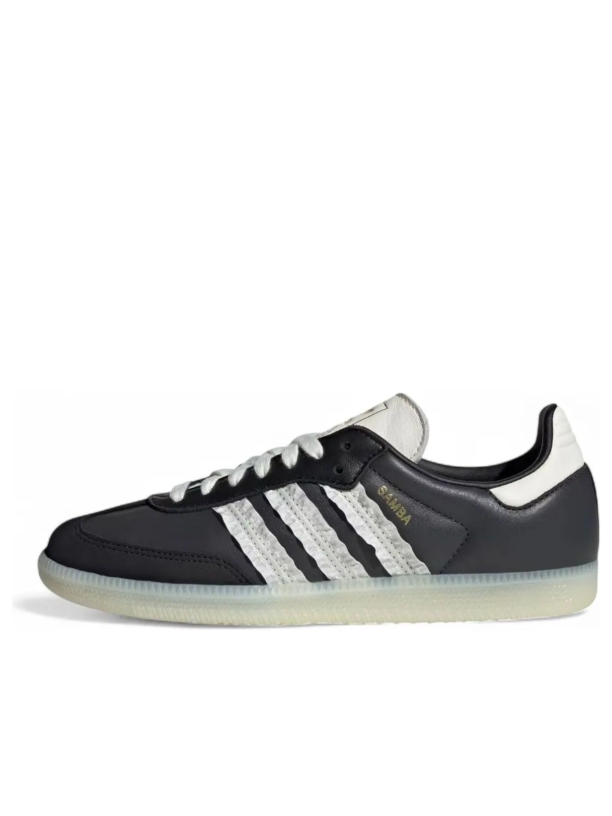 Кроссовки (WMNS) adidas Samba 'Ruffle Stripes Pack Black Off White' — изображение 1 из 6, черный