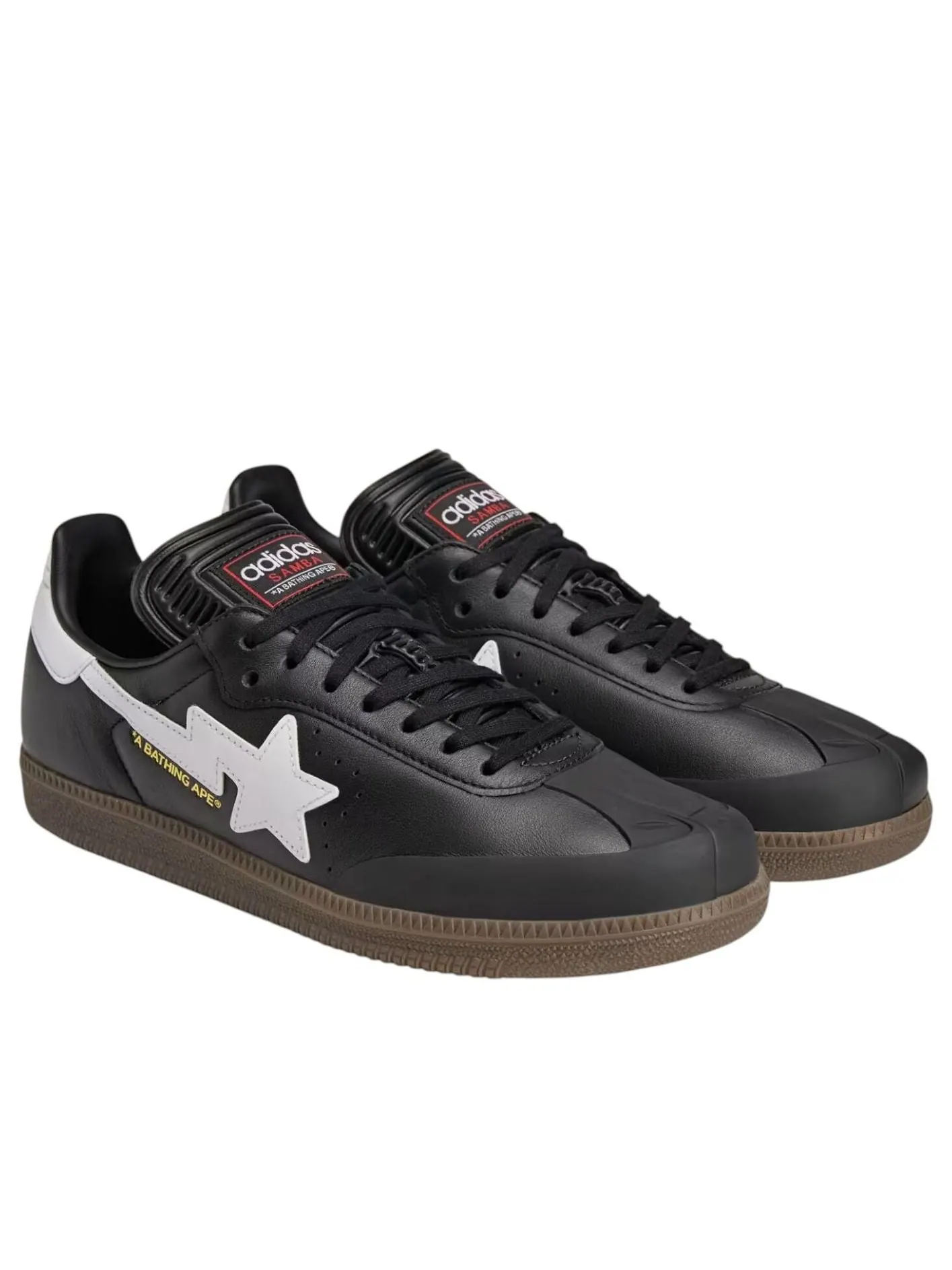 Adidas x BAPE Samba 'Core Black' — изображение 2 из 6, черный/белый