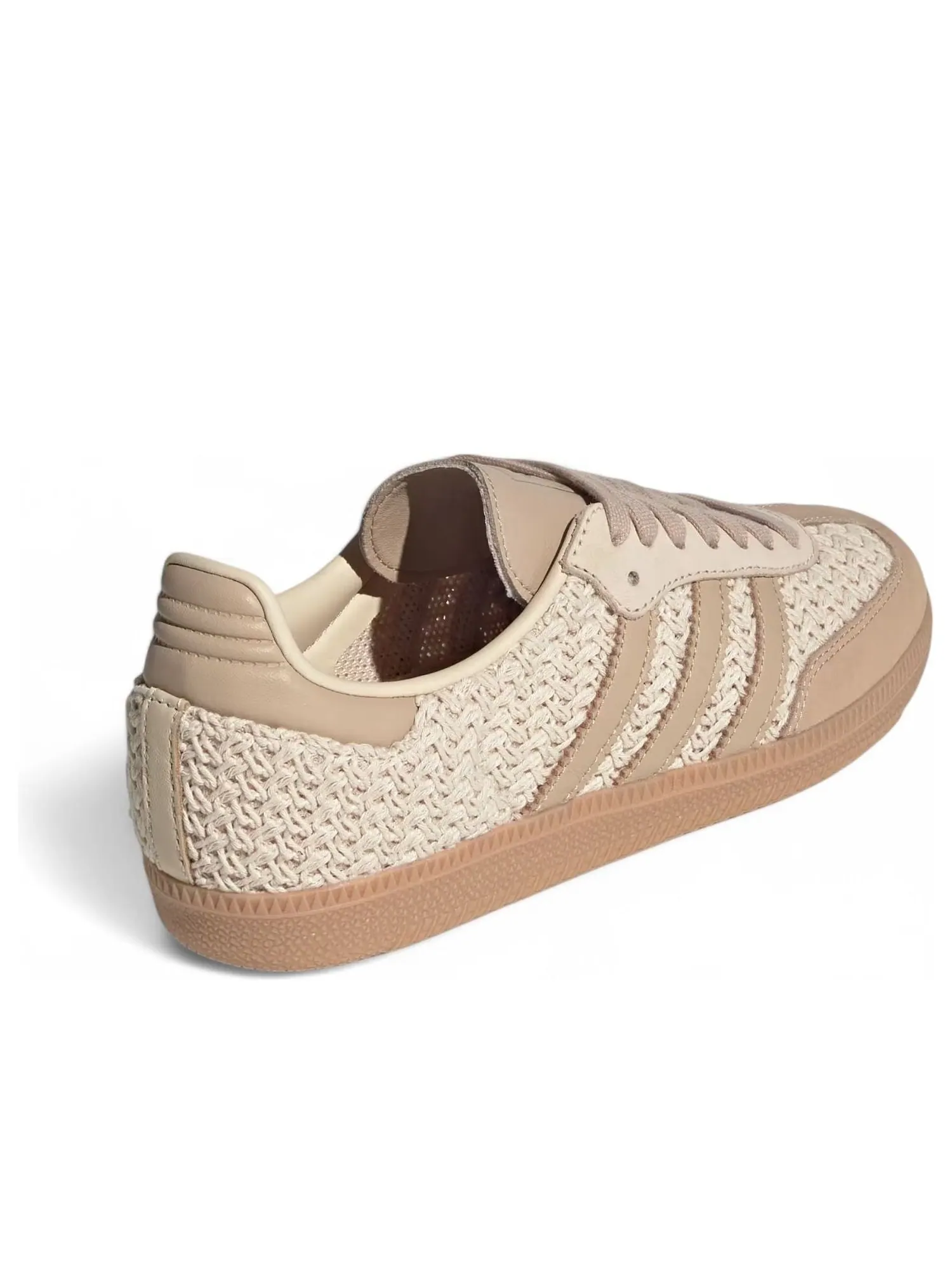 Кроссовки (WMNS) adidas Samba OG 'Crochet Pack Sand Strata' — изображение 4 из 6, бежевый
