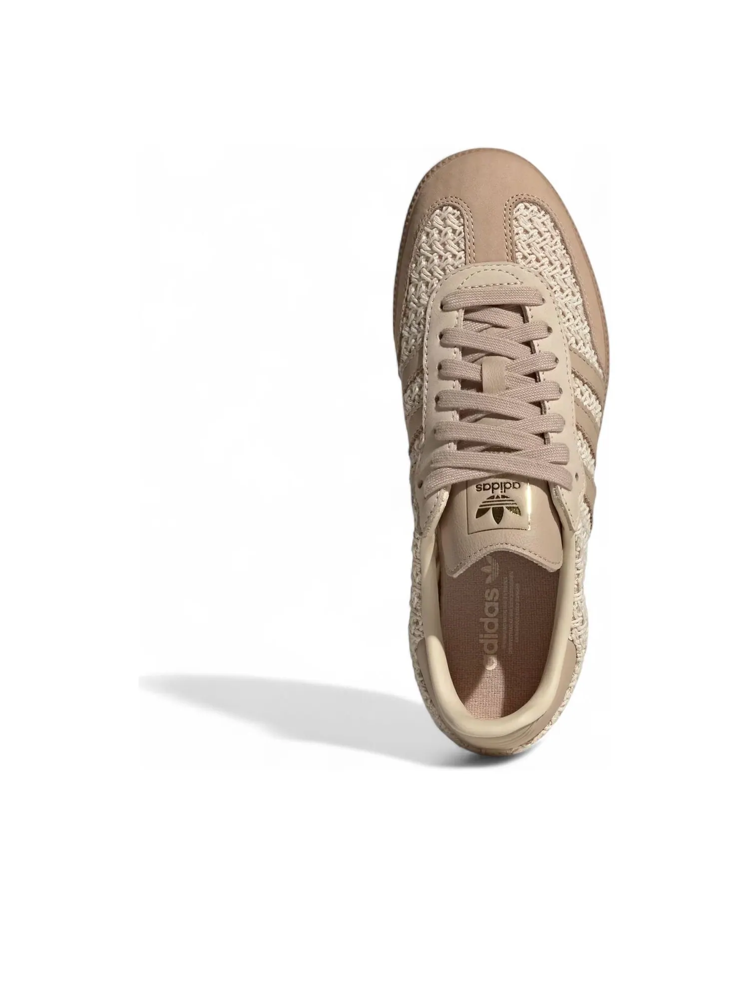 Кроссовки (WMNS) adidas Samba OG 'Crochet Pack Sand Strata' — изображение 5 из 6, бежевый