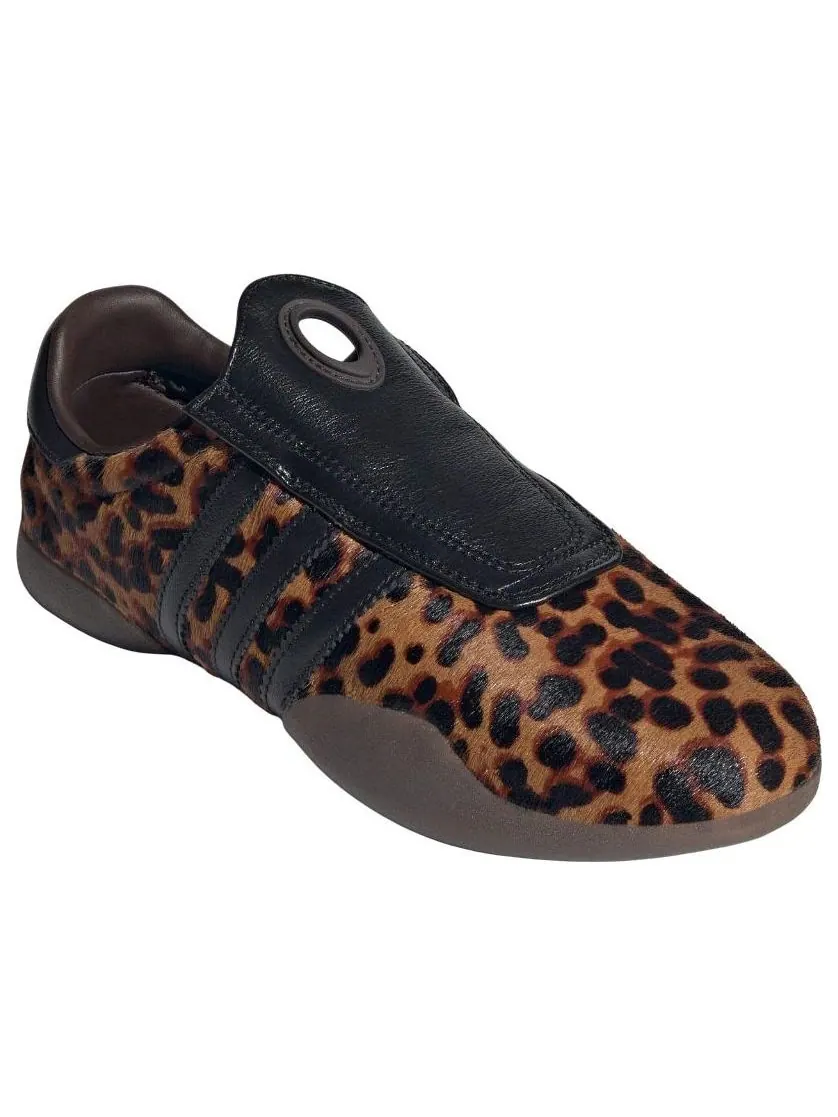 Кроссовки (WMNS) adidas Taekwondo Mei 'Leopard Brwon Black' — изображение 3 из 6, коричневый