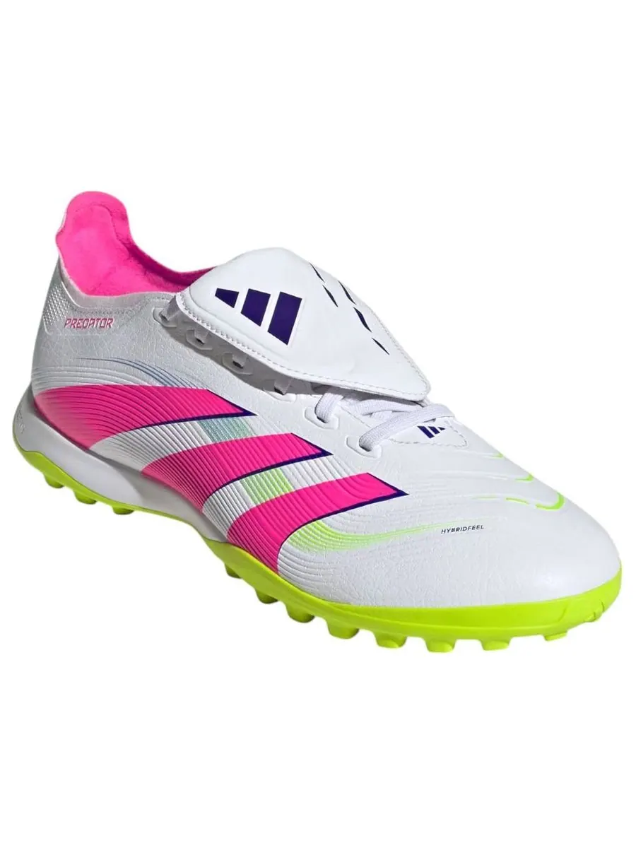 Кроссовки adidas Predator League Fold-Over Tongue Turf 'Lucid Pink Lucid Lemon' — изображение 3 из 5, белый