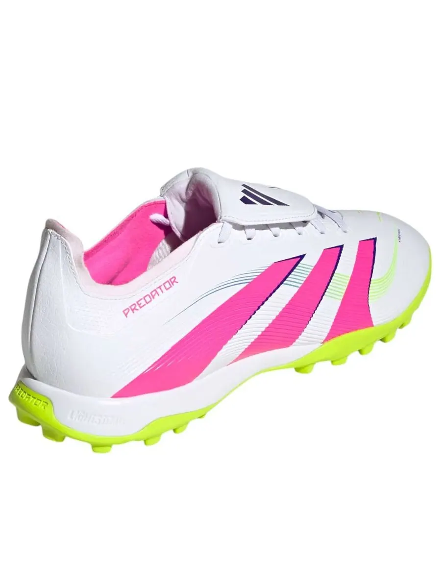 Кроссовки adidas Predator League Fold-Over Tongue Turf 'Lucid Pink Lucid Lemon' — изображение 4 из 5, белый