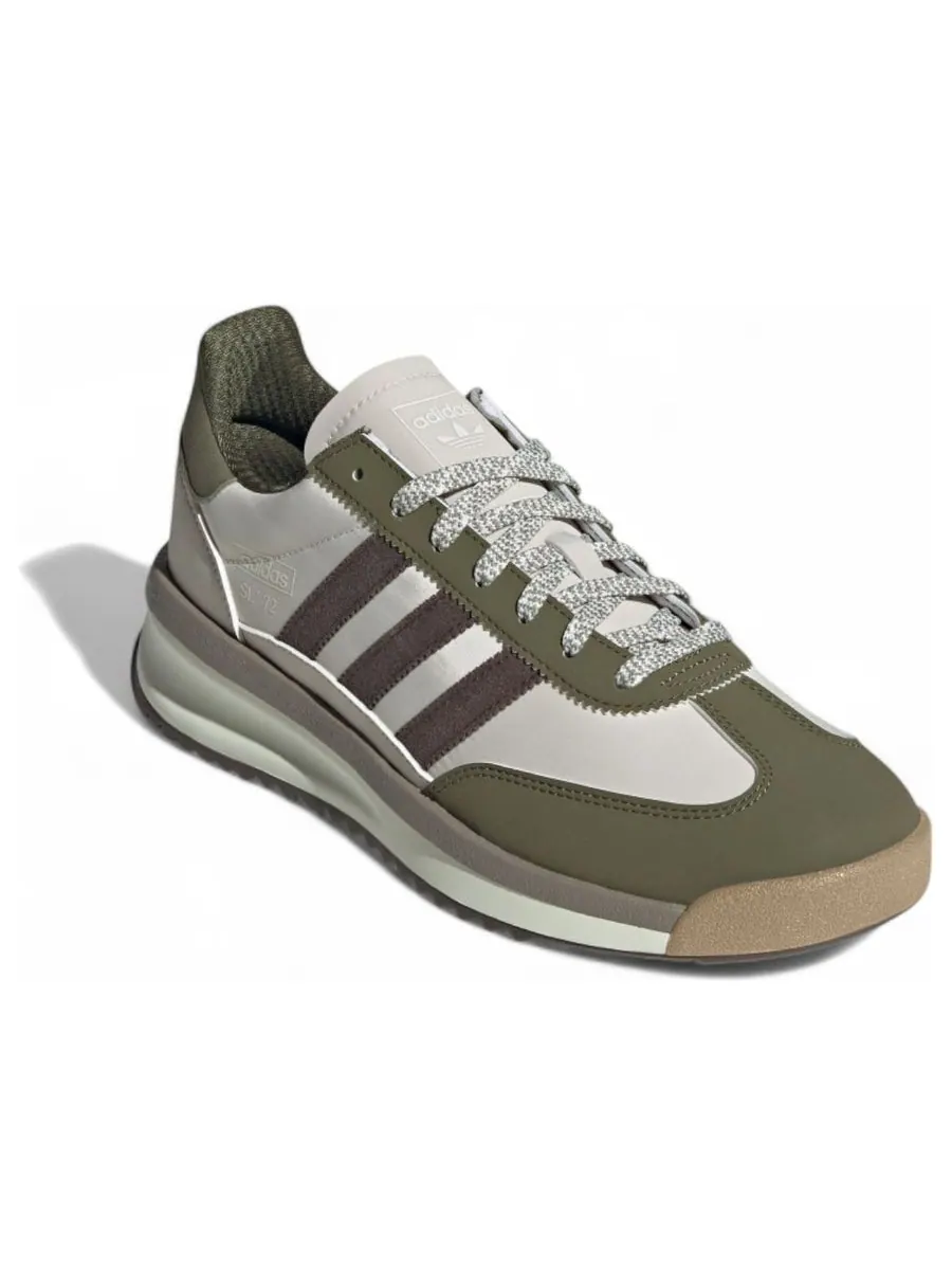 Кроссовки adidas SL 72 RTN 'Beige Olive Green Brown' — изображение 2 из 5, бежевый