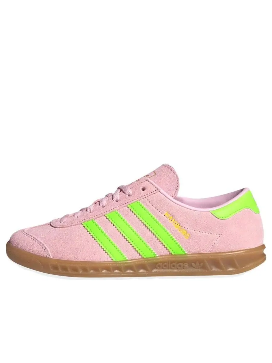 Кроссовки (WMNS) adidas Hamburg 'Clear Pink Solar Green' — изображение 1 из 5, розовый