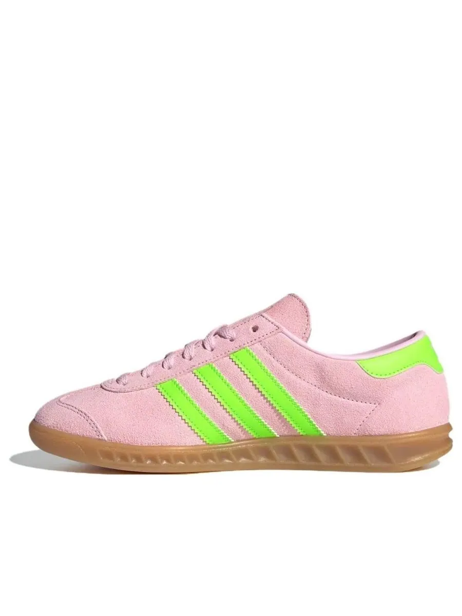 Кроссовки (WMNS) adidas Hamburg 'Clear Pink Solar Green' — изображение 3 из 5, розовый