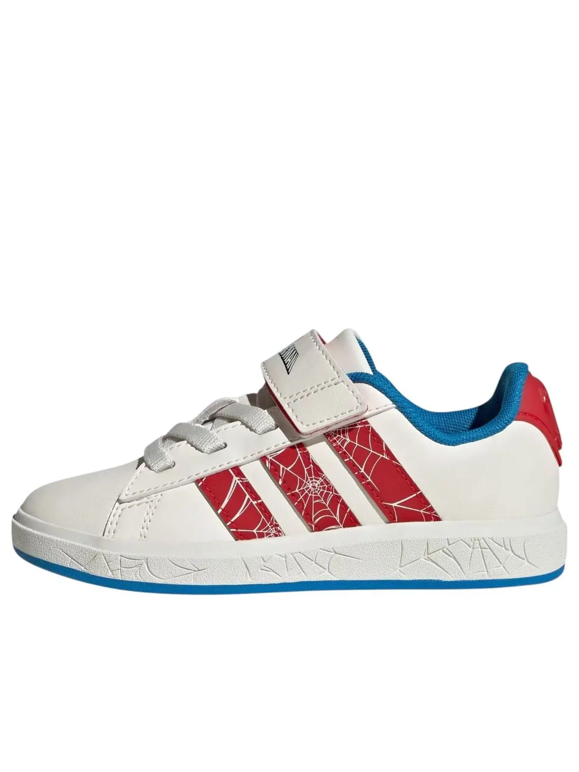 (GS) Adidas x Marvel Spider-Man Grand Court 'Cloud White Pure Ruby' — изображение 1 из 6, белый//яркий синий