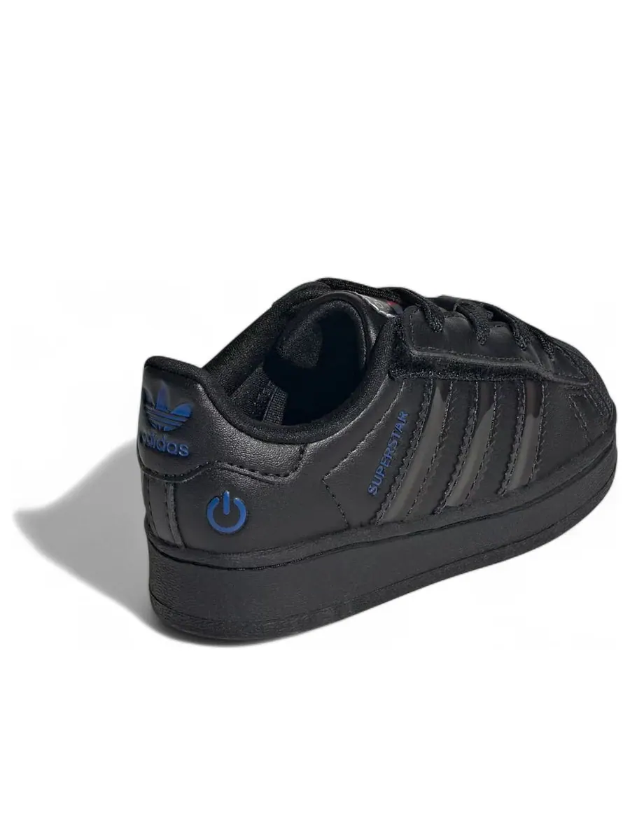Кроссовки (TD) adidas Superstar LED Light CF EL 'Black' — изображение 4 из 6, черный