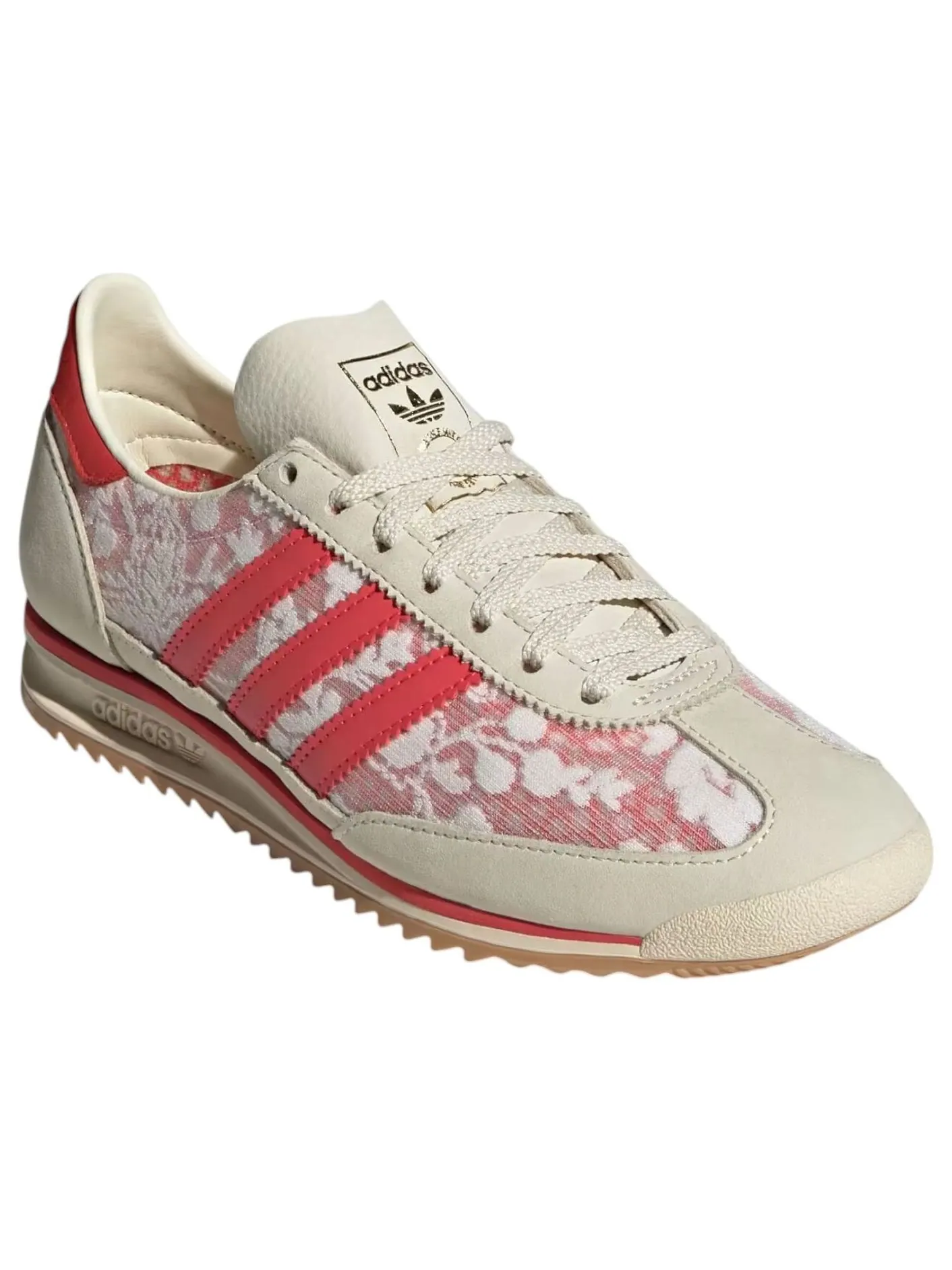 Кроссовки (WMNS) adidas SL 72 OG X Liberty London 'Cream White Better Scarlet' — изображение 2 из 5, бежевый