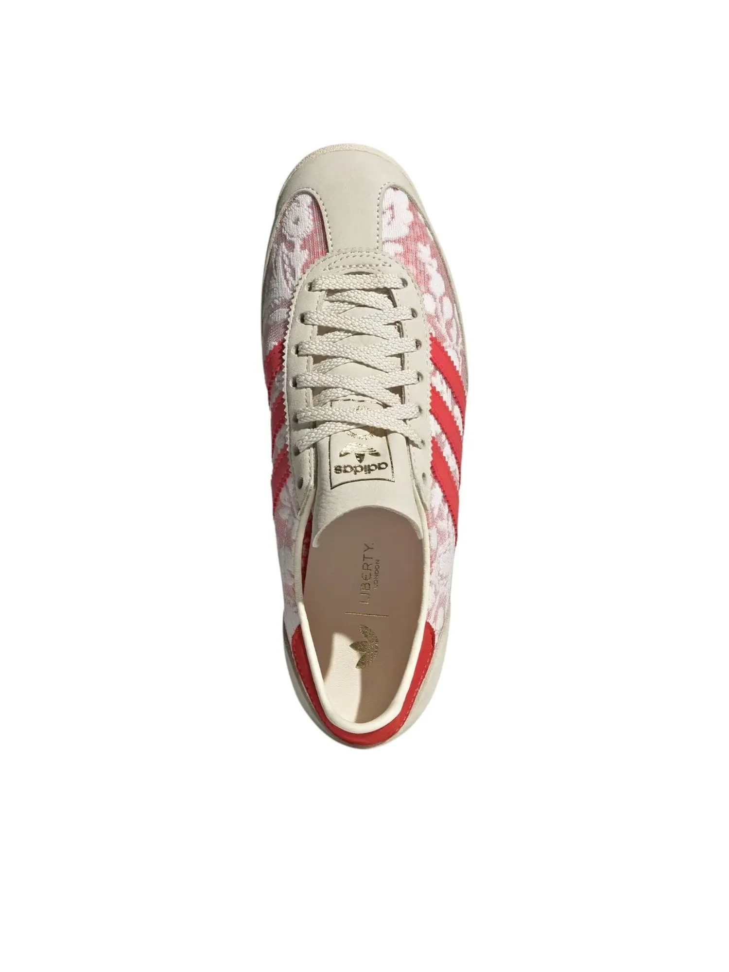 Кроссовки (WMNS) adidas SL 72 OG X Liberty London 'Cream White Better Scarlet' — изображение 4 из 5, бежевый