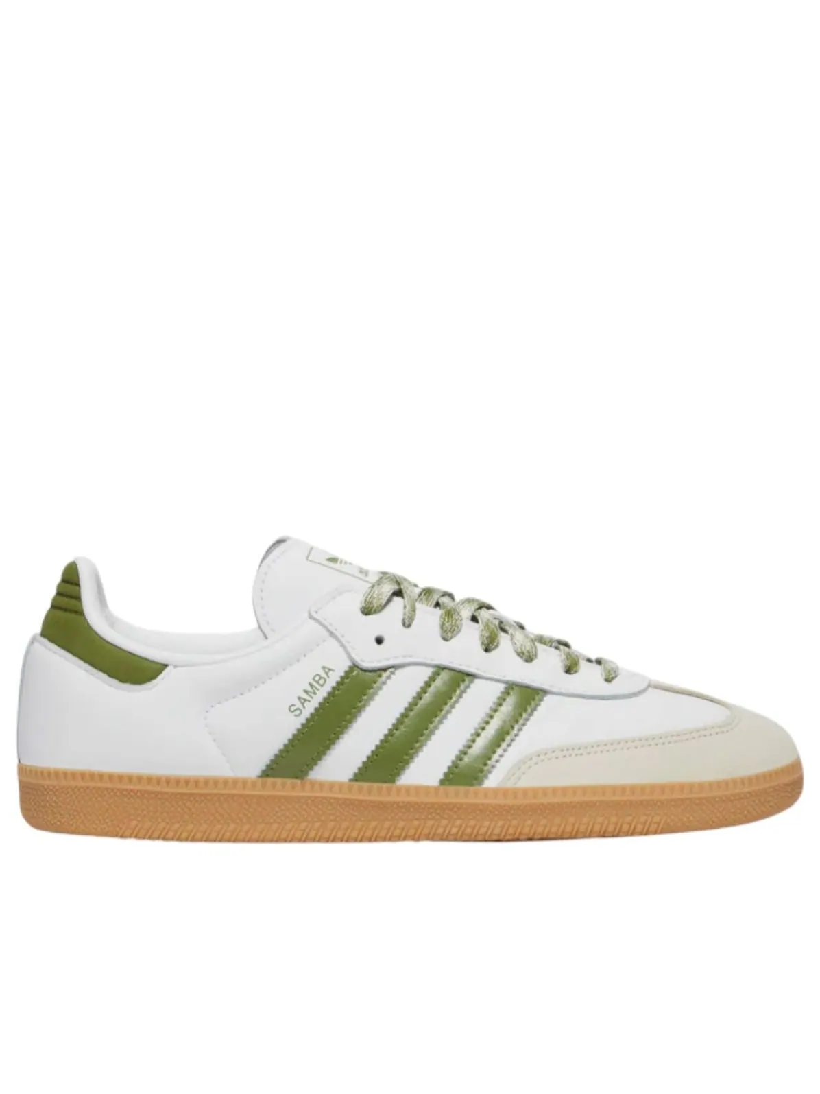 (WMNS) Adidas Samba OG 'Cloud White Tech Olive' — изображение 5 из 5, белый/оливковый