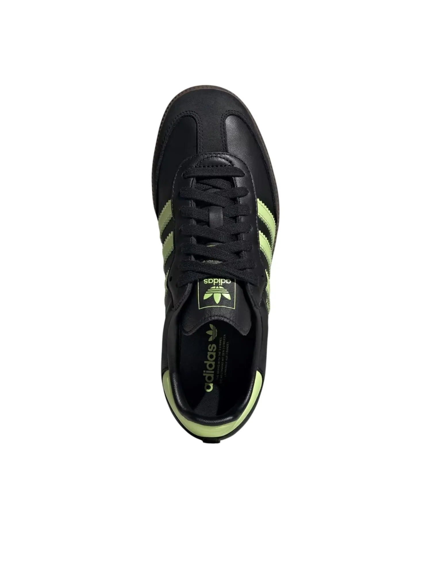 Кроссовки (WMNS) adidas Samba 'Black Pulse Lime' — изображение 3 из 4, черный