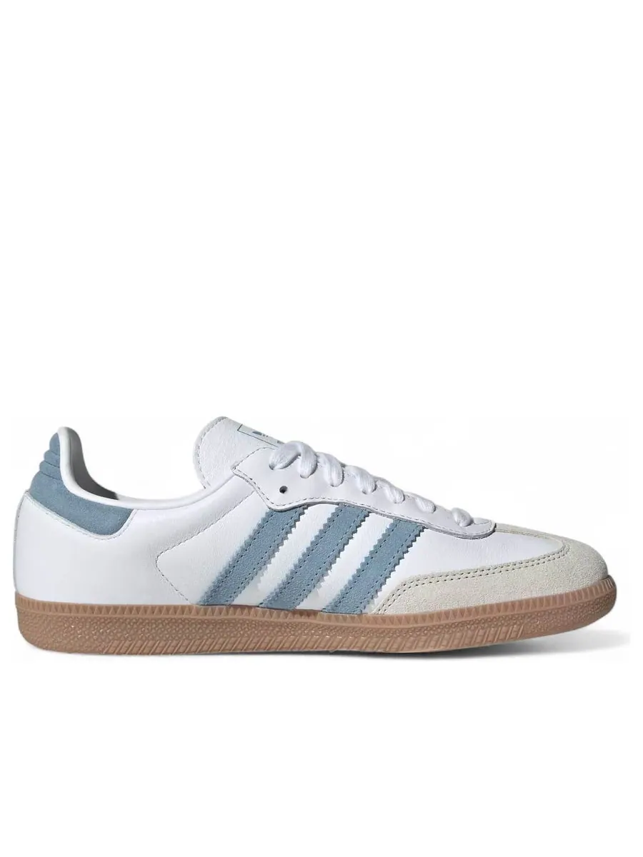 Кроссовки (WMNS) adidas Samba OG 'Cloud White Ash Blue' — изображение 2 из 6, белый