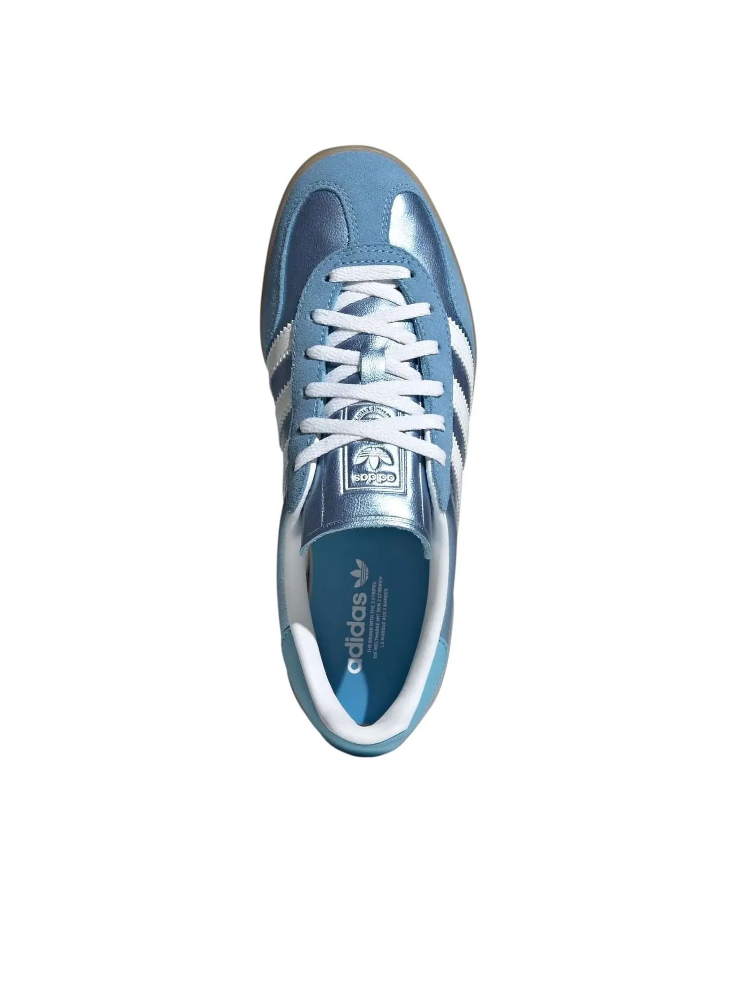 Кроссовки (WMNS) adidas Gazelle Indoor 'Blue Cloud White' — изображение 4 из 5, синий