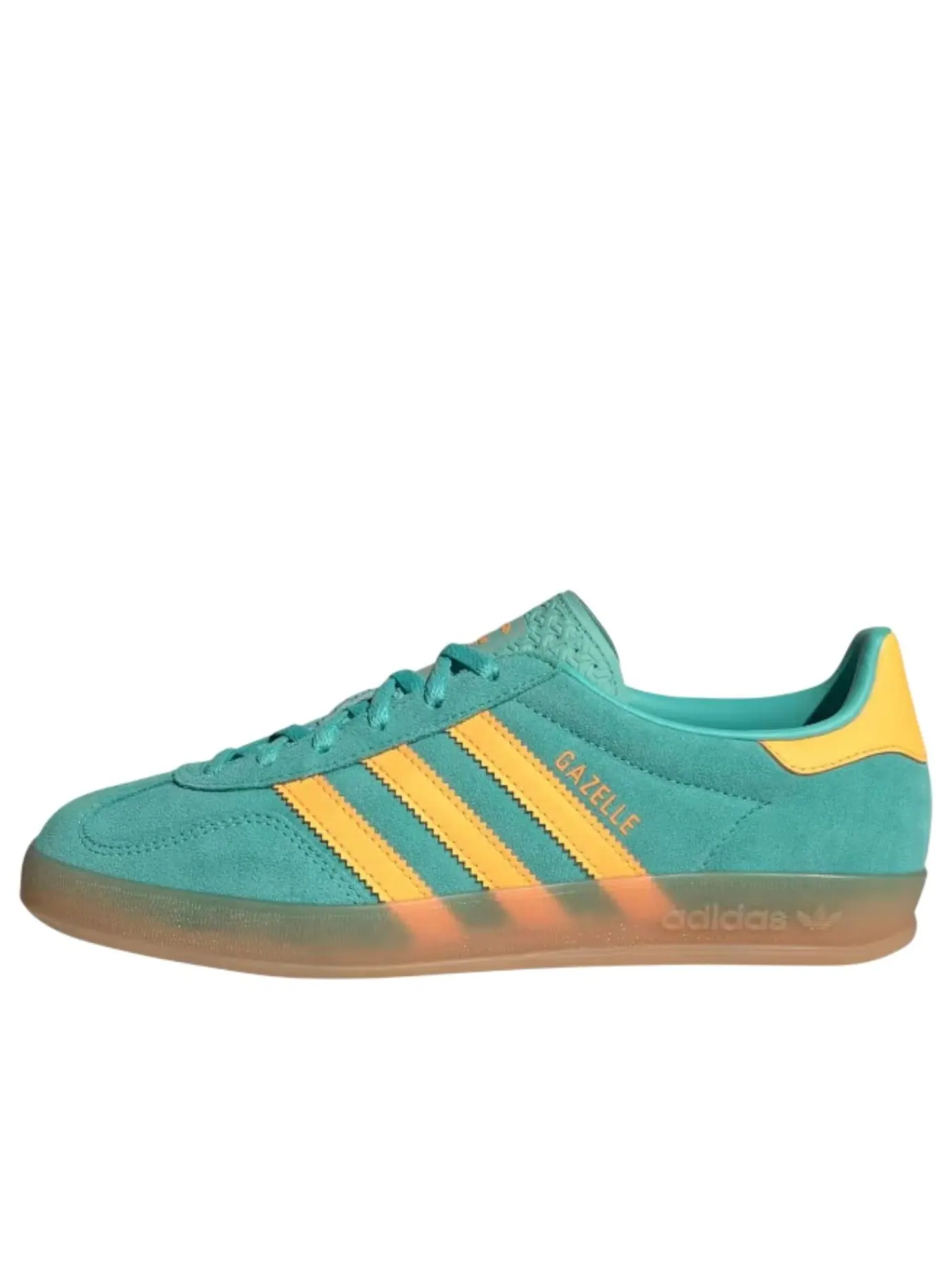 Кроссовки (WMNS) adidas Gazelle Indoor 'Rich Acid Mint Flash Orange' — изображение 1 из 5, бирюзовый