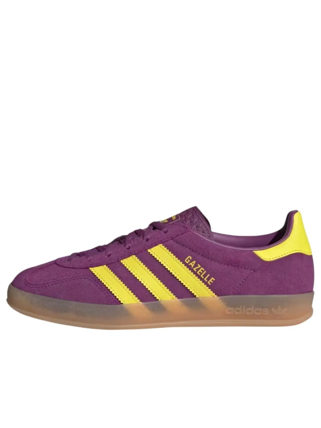 (WMNS) Adidas Gazelle Indoor 'Rich Mauve Bright Yellow' — изображение 1 из 5, насыщенный/яркий желтый