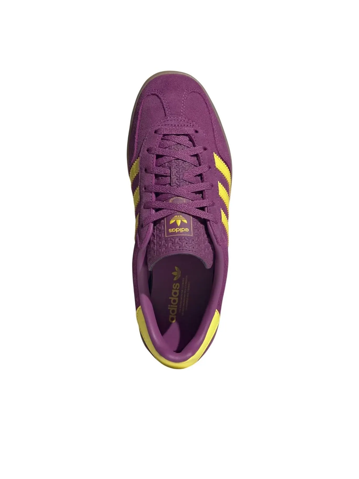 (WMNS) Adidas Gazelle Indoor 'Rich Mauve Bright Yellow' — изображение 2 из 5, насыщенный/яркий желтый