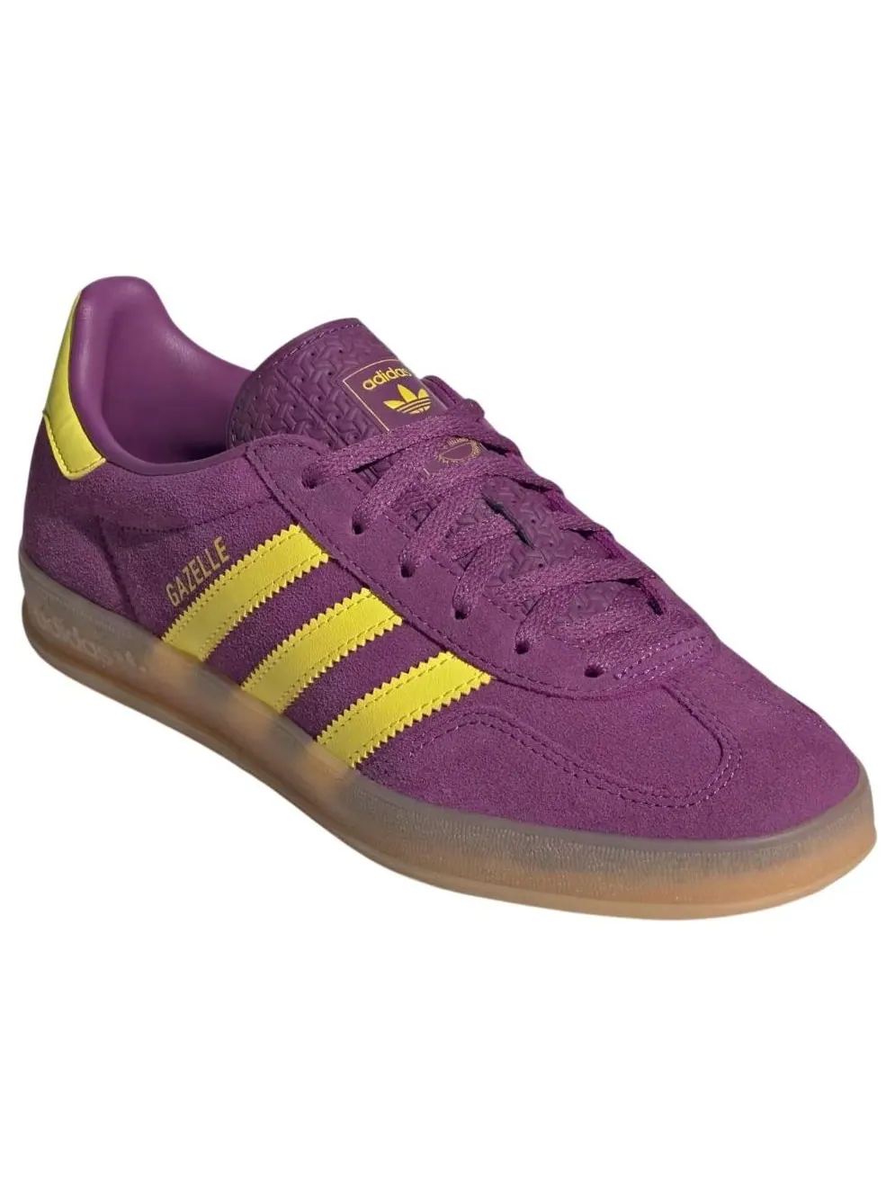 (WMNS) Adidas Gazelle Indoor 'Rich Mauve Bright Yellow' — изображение 4 из 5, насыщенный/яркий желтый