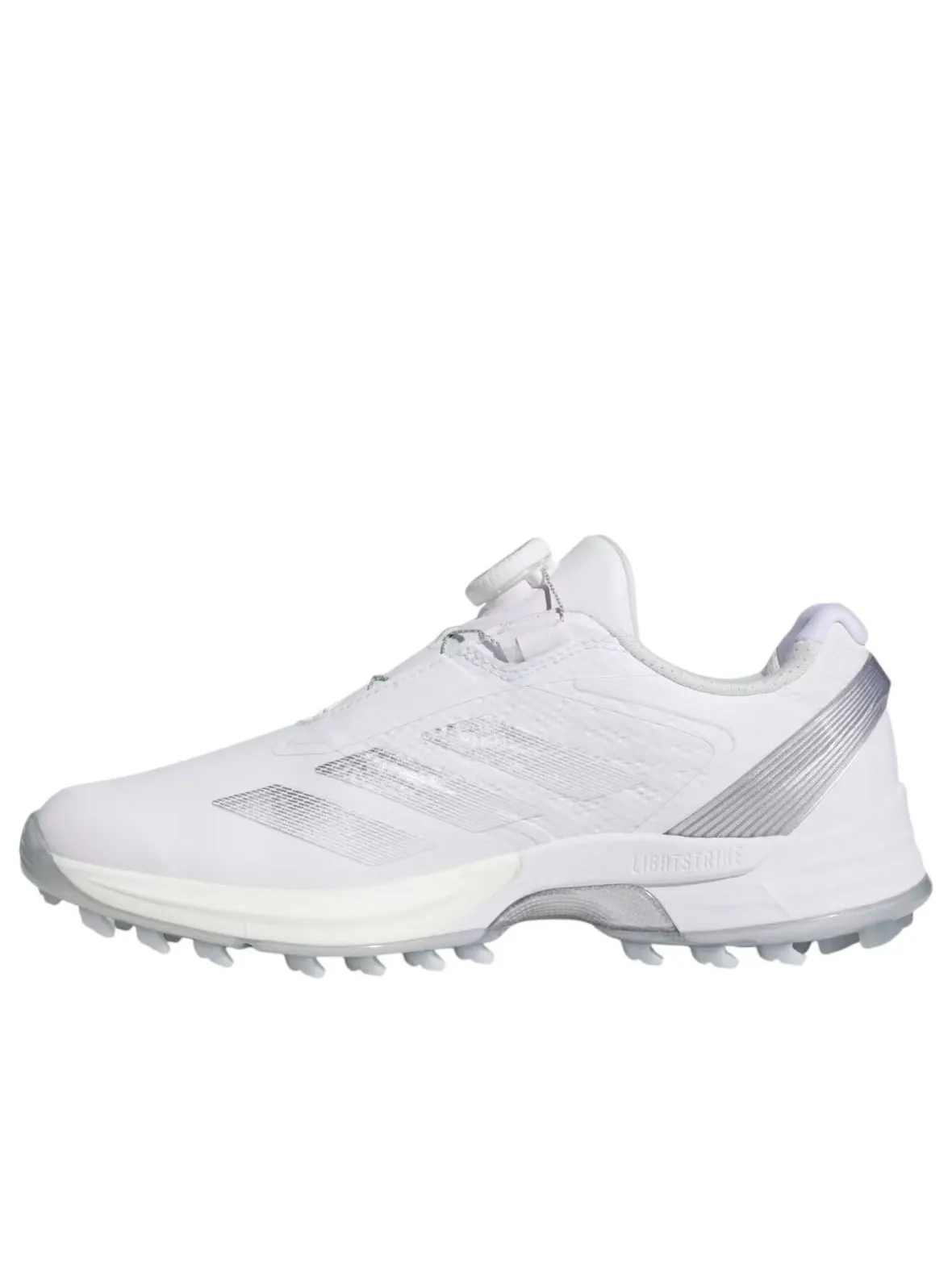 (WMNS) Adidas Adizero ZG Low Cut Boa Spikeless Golf 'Cloud White Silver Metallic' — изображение 1 из 5