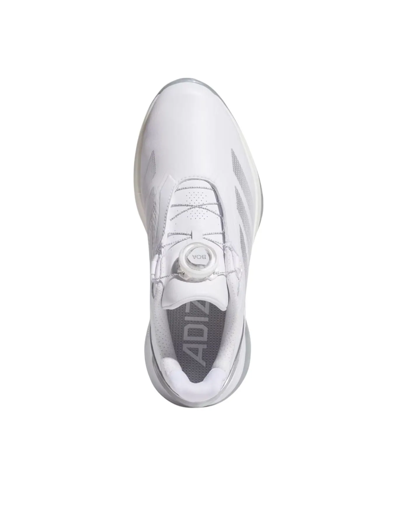 (WMNS) Adidas Adizero ZG Low Cut Boa Spikeless Golf 'Cloud White Silver Metallic' — изображение 2 из 5